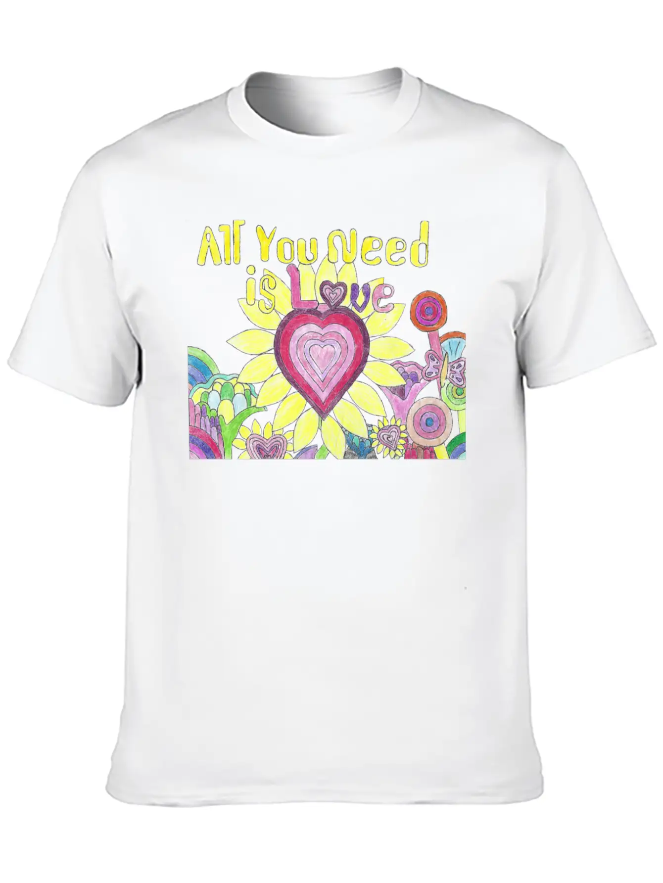 "All You Need Is Love" GrudleBay Valentines Day Unisex Casual T-Shirt – Clean Design For Daily Comfort