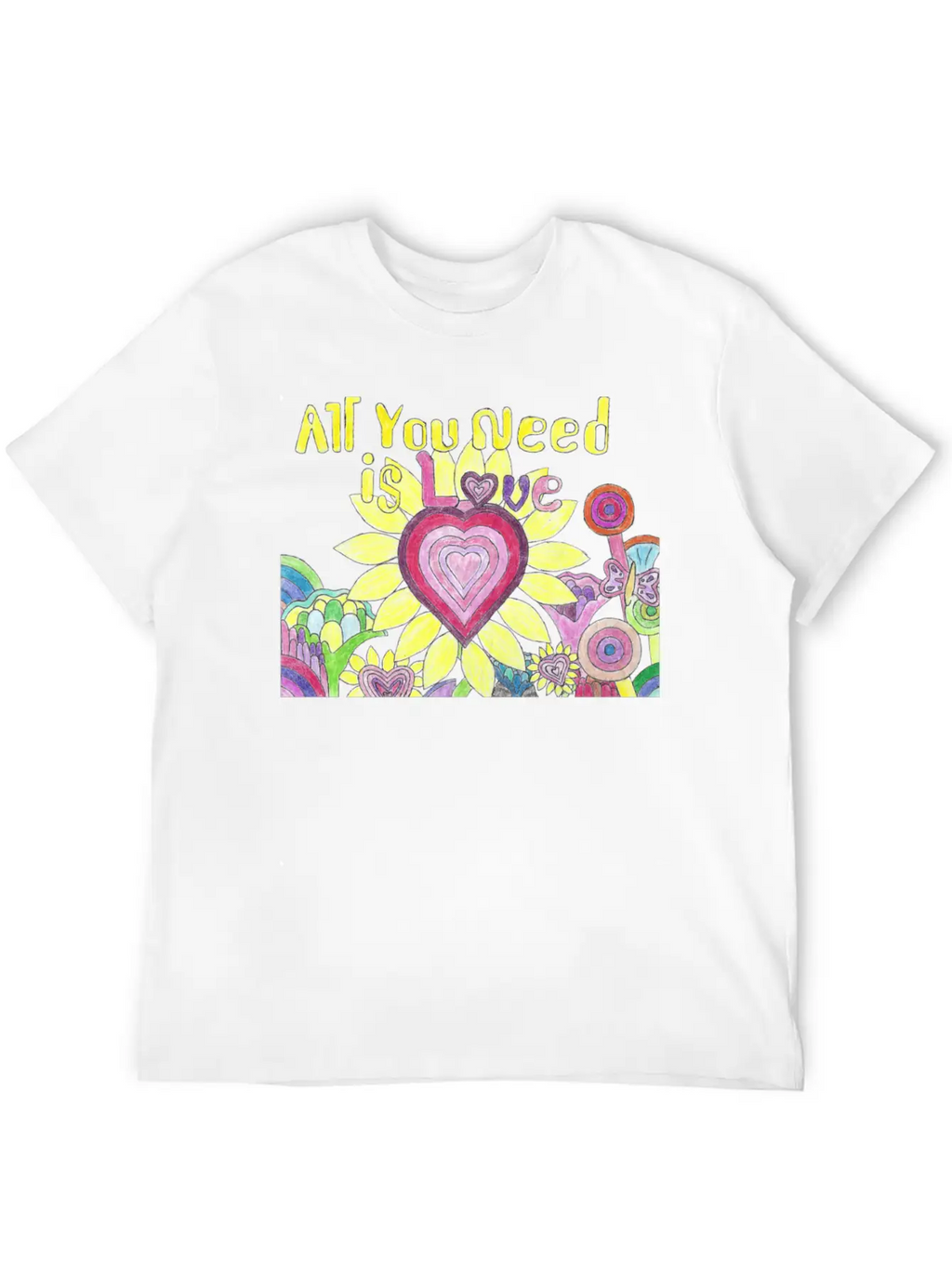 "All You Need Is Love" GrudleBay Valentines Day Unisex Casual T-Shirt – Clean Design For Daily Comfort