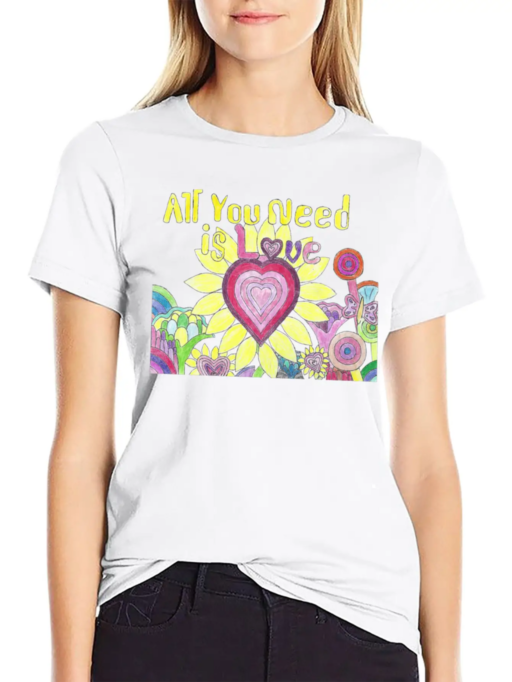 "All You Need Is Love" GrudleBay Valentines Day Unisex Casual T-Shirt – Clean Design For Daily Comfort