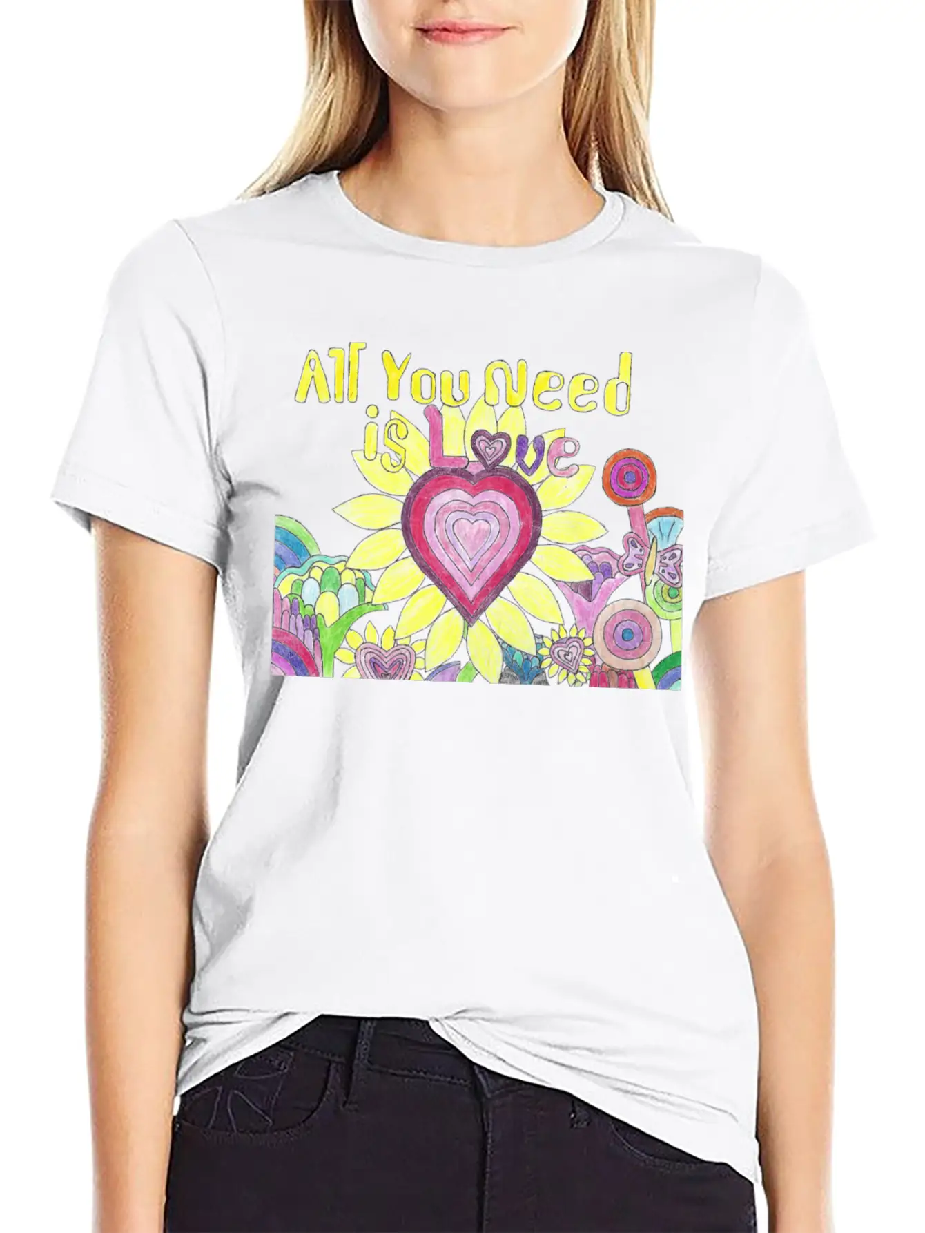 "All You Need Is Love" GrudleBay Valentines Day Unisex Casual T-Shirt – Clean Design For Daily Comfort