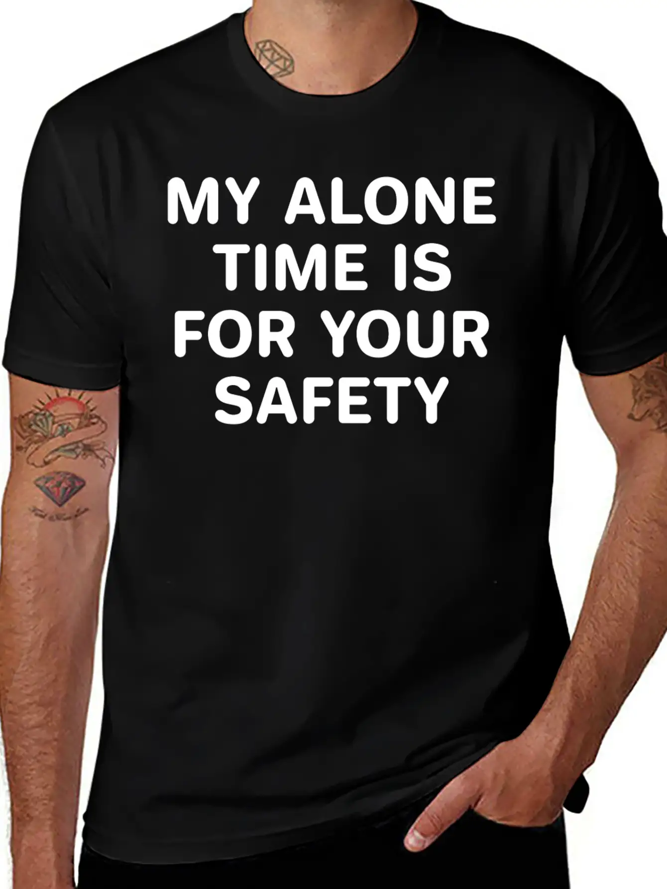 Alone Time Classic Cotton Tee – Unisex Comfort For Any Season