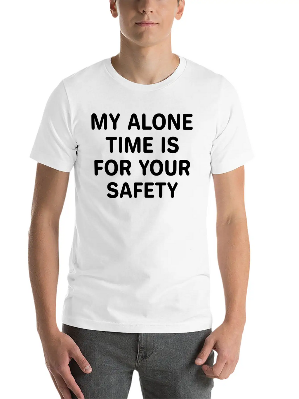 Alone Time Classic Cotton Tee – Unisex Comfort For Any Season