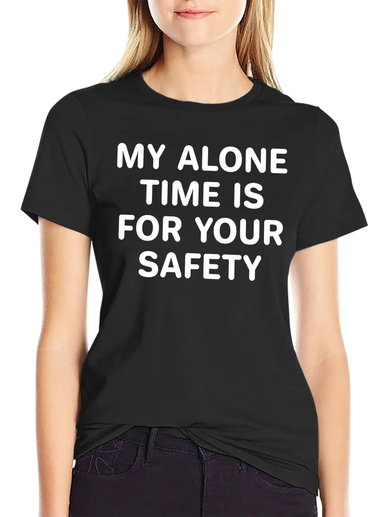 Alone Time Classic Cotton Tee – Unisex Comfort For Any Season
