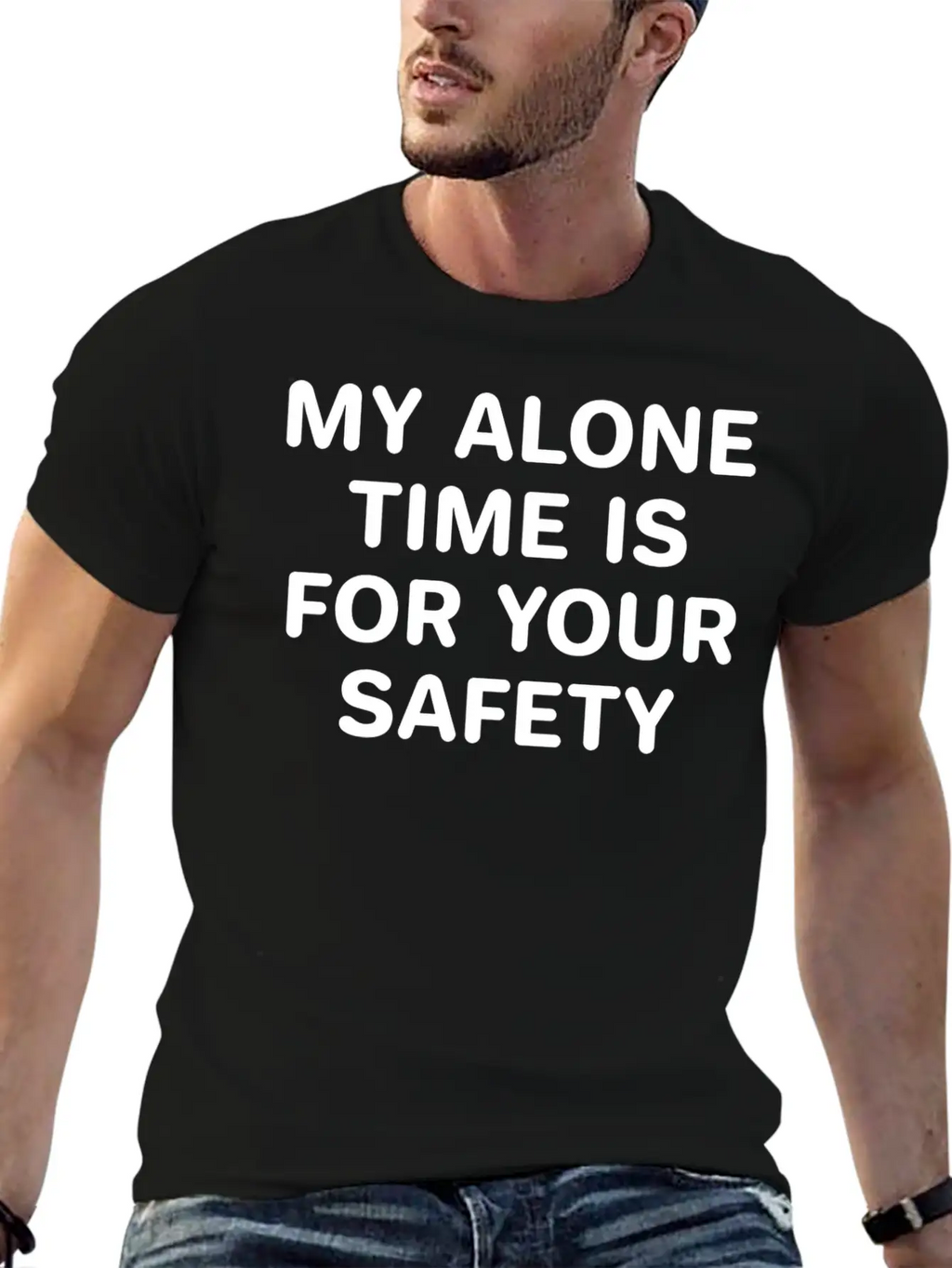 Alone Time Classic Cotton Tee – Unisex Comfort For Any Season