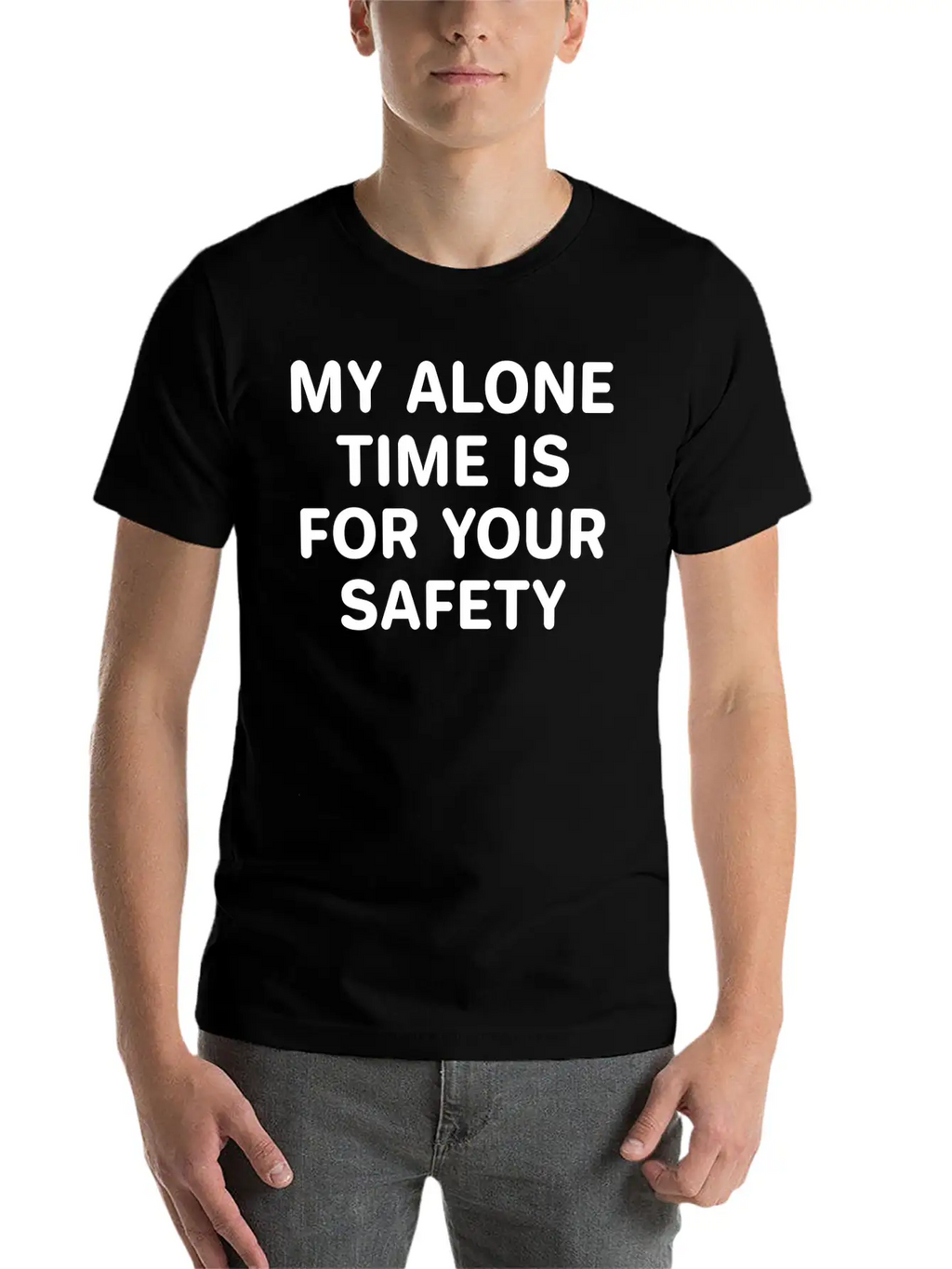 Alone Time Classic Cotton Tee – Unisex Comfort For Any Season