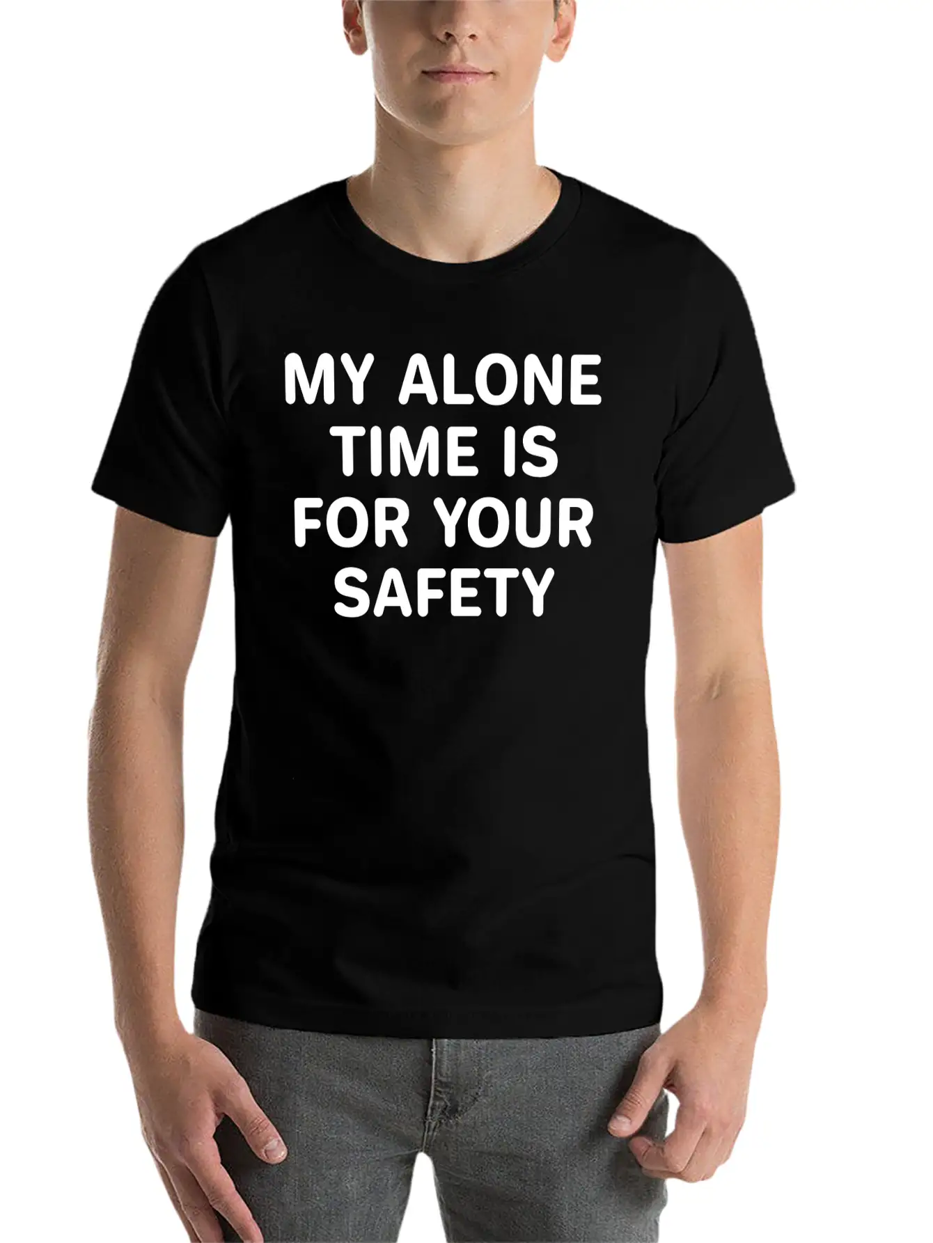 Alone Time Classic Cotton Tee – Unisex Comfort For Any Season