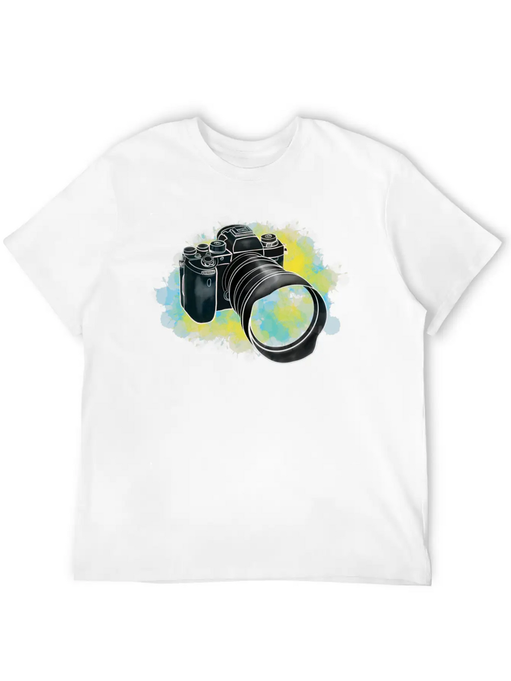Alpha Camera Doodle Breathable Soft Cotton T-Shirt – Timeless Casual Look