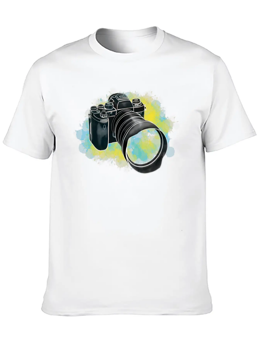 Alpha Camera Doodle Breathable Soft Cotton T-Shirt – Timeless Casual Look