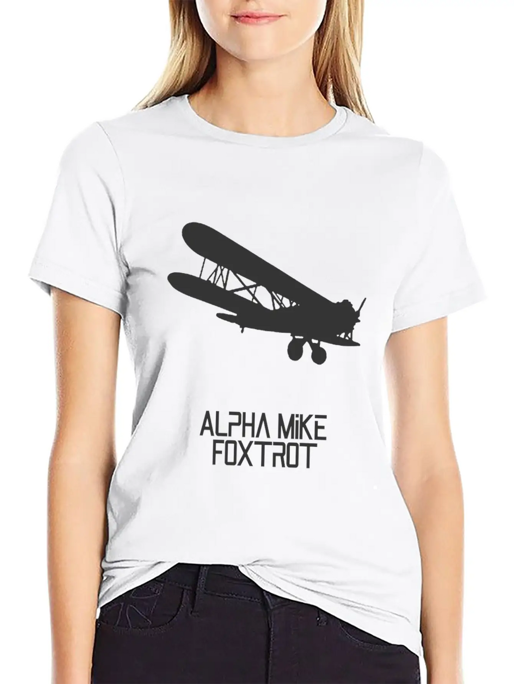 Alpha Mike Foxtrot Pilot· Adios Motherf****r Basic Graphic T-Shirt – Daily Comfort In Soft Cotton