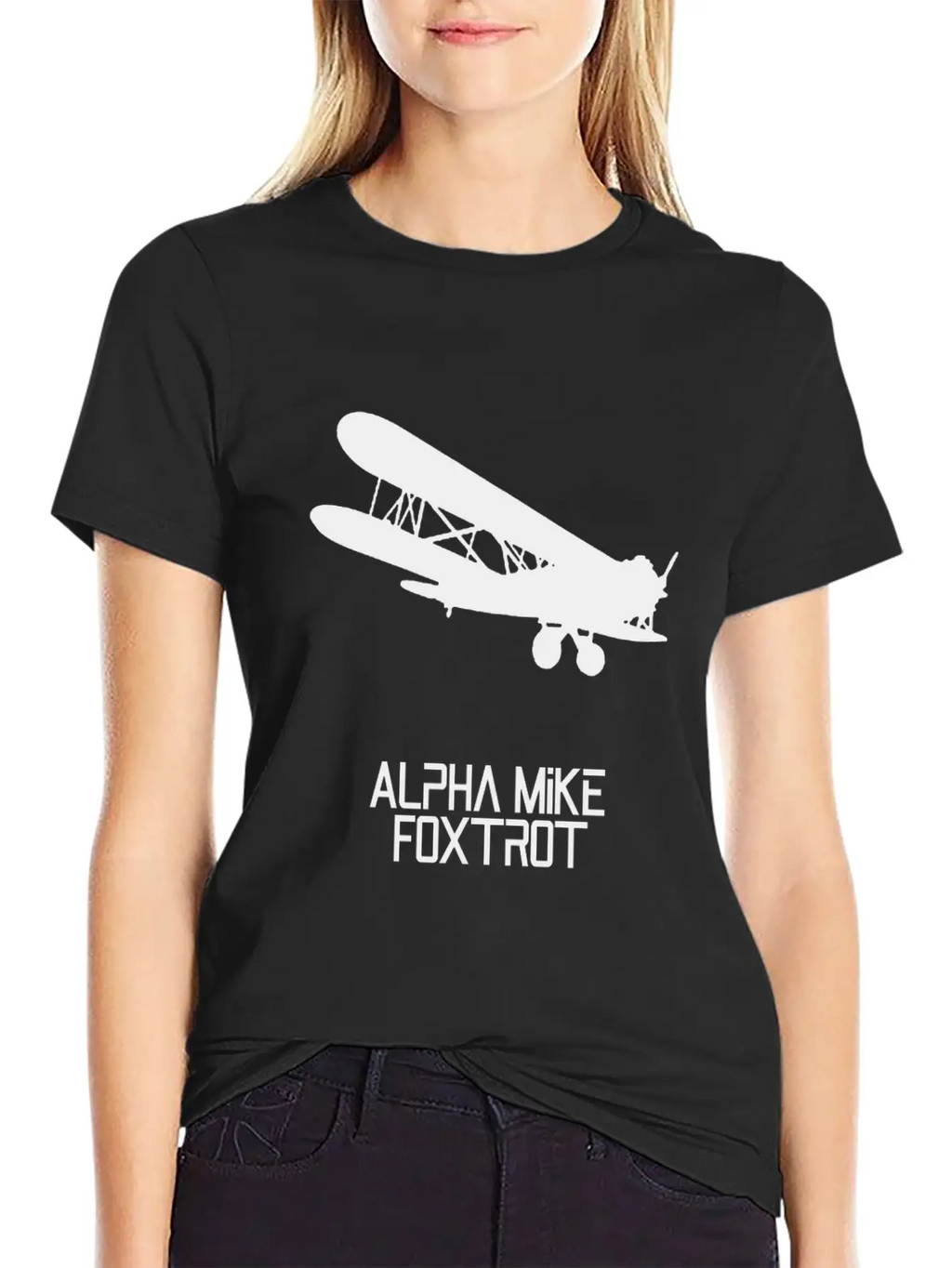 Alpha Mike Foxtrot Pilot· Adios Motherf****r Basic Graphic T-Shirt – Daily Comfort In Soft Cotton