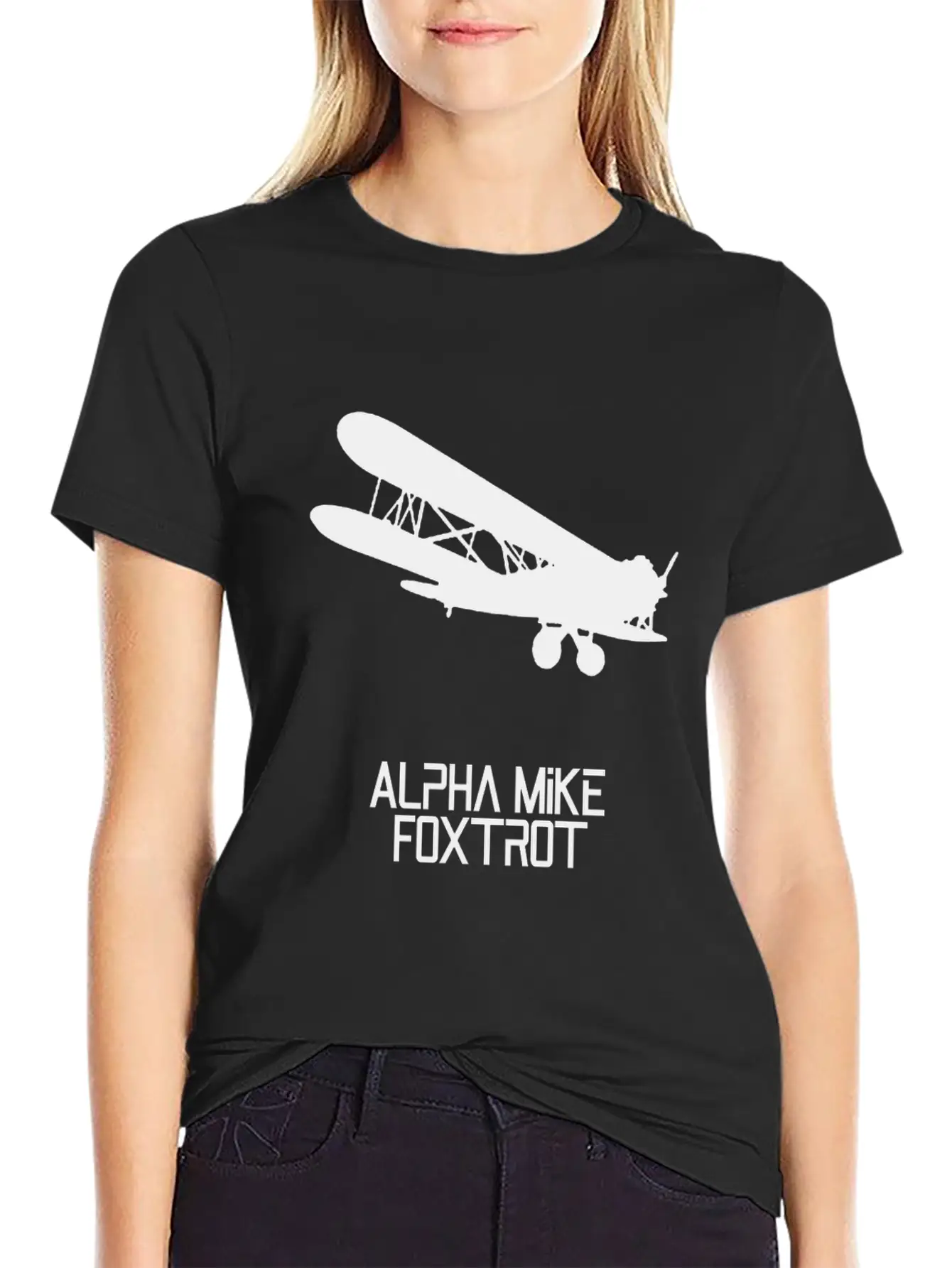 Alpha Mike Foxtrot Pilot· Adios Motherf****r Basic Graphic T-Shirt – Daily Comfort In Soft Cotton