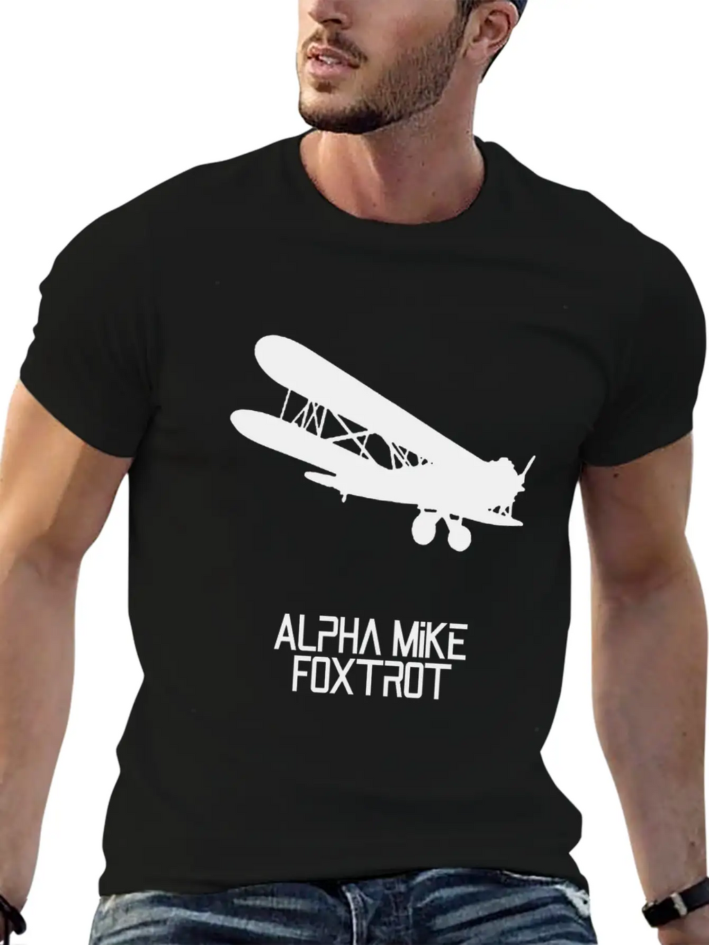 Alpha Mike Foxtrot Pilot· Adios Motherf****r Basic Graphic T-Shirt – Daily Comfort In Soft Cotton