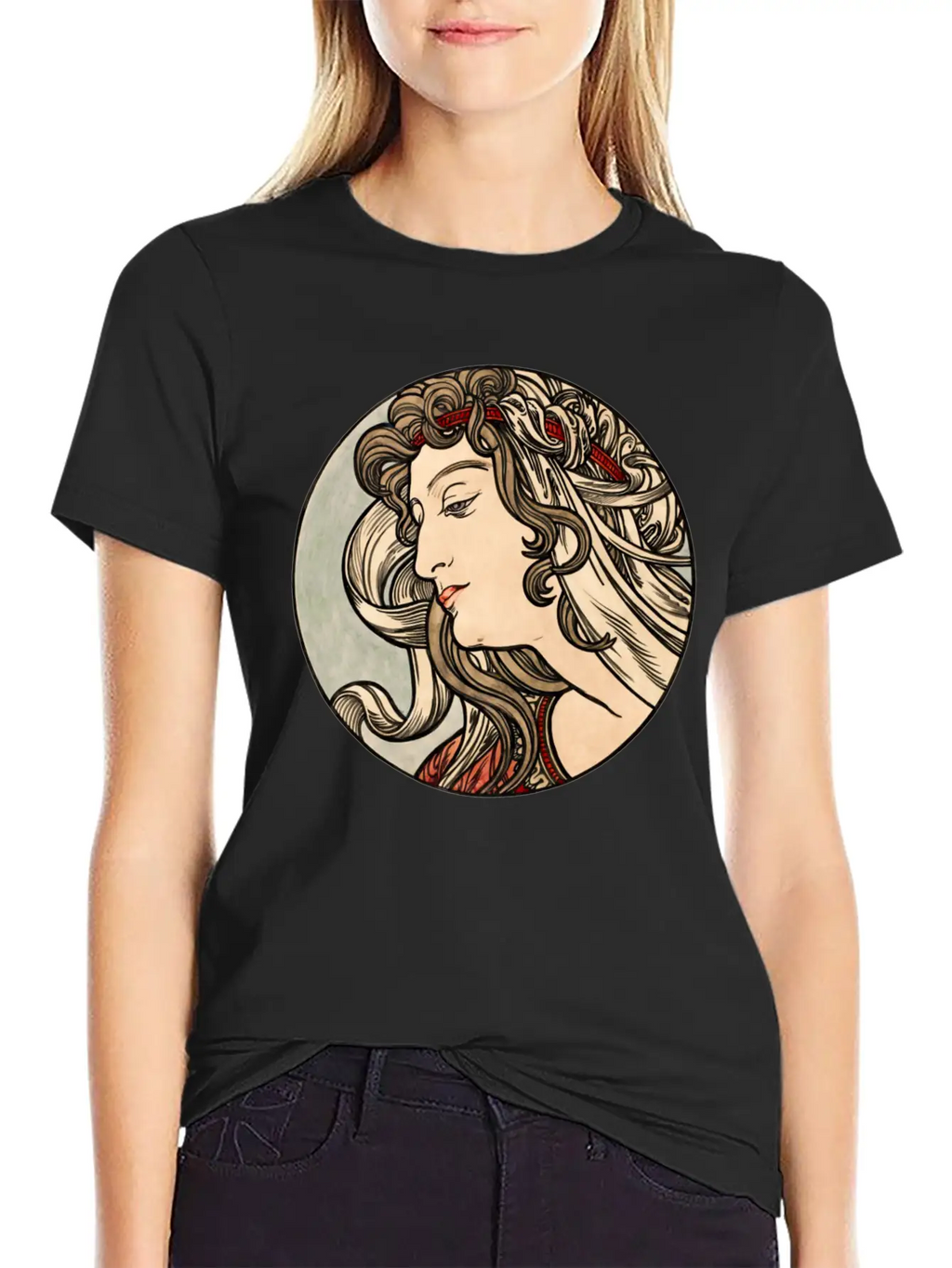 Alphonse Maria Mucha 1869 1939 Essential Cotton Tee For Daily Outfits – Unisex Style