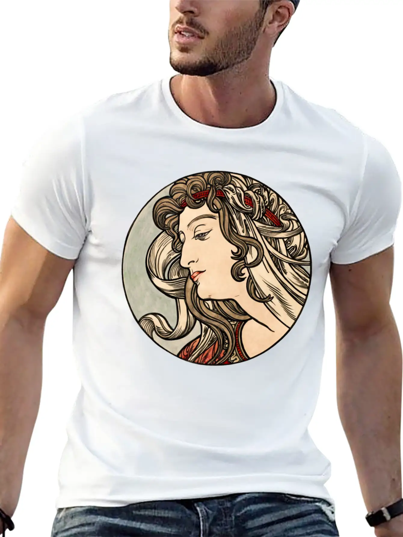 Alphonse Maria Mucha 1869 1939 Essential Cotton Tee For Daily Outfits – Unisex Style