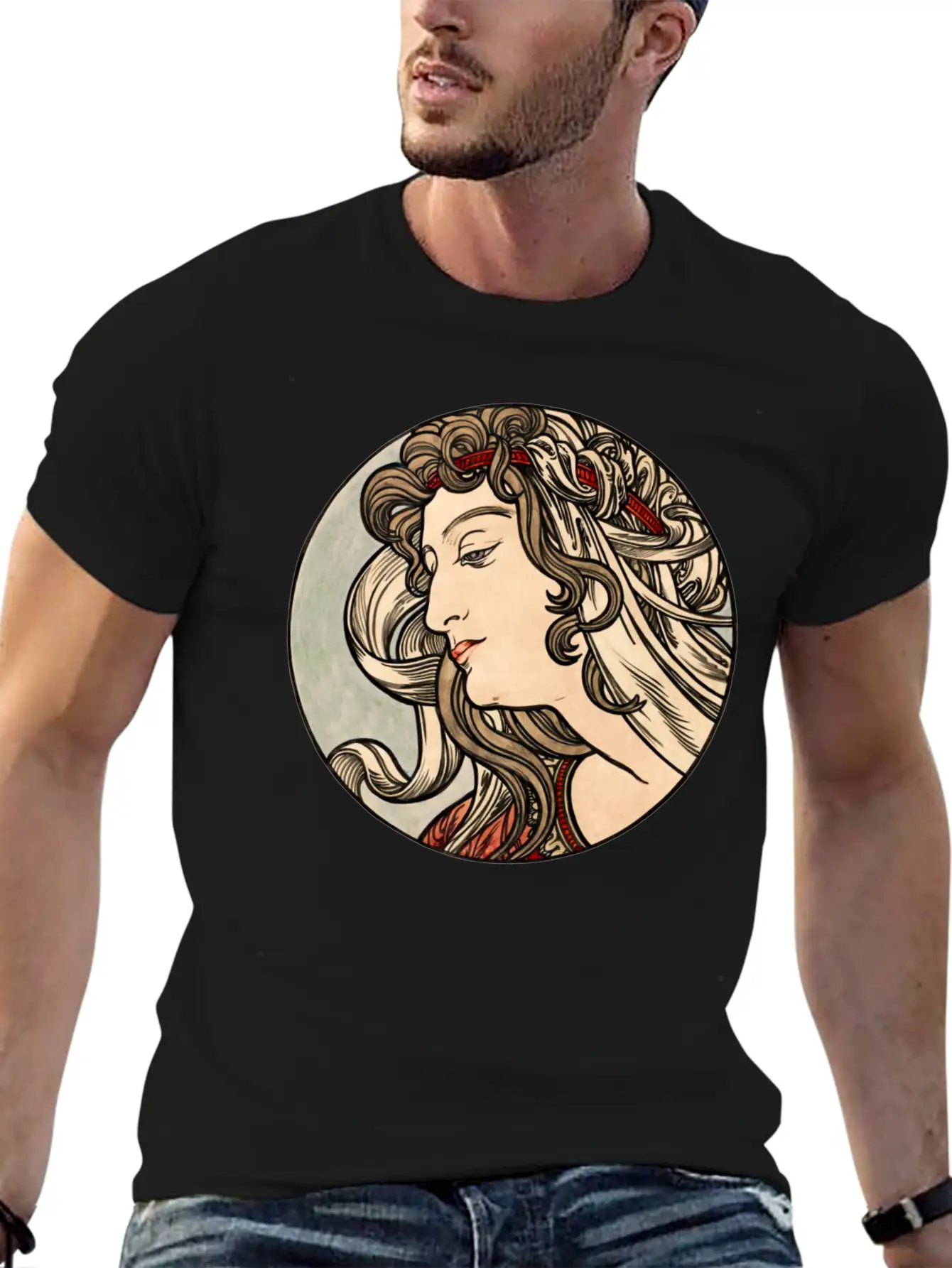 Alphonse Maria Mucha 1869 1939 Essential Cotton Tee For Daily Outfits – Unisex Style