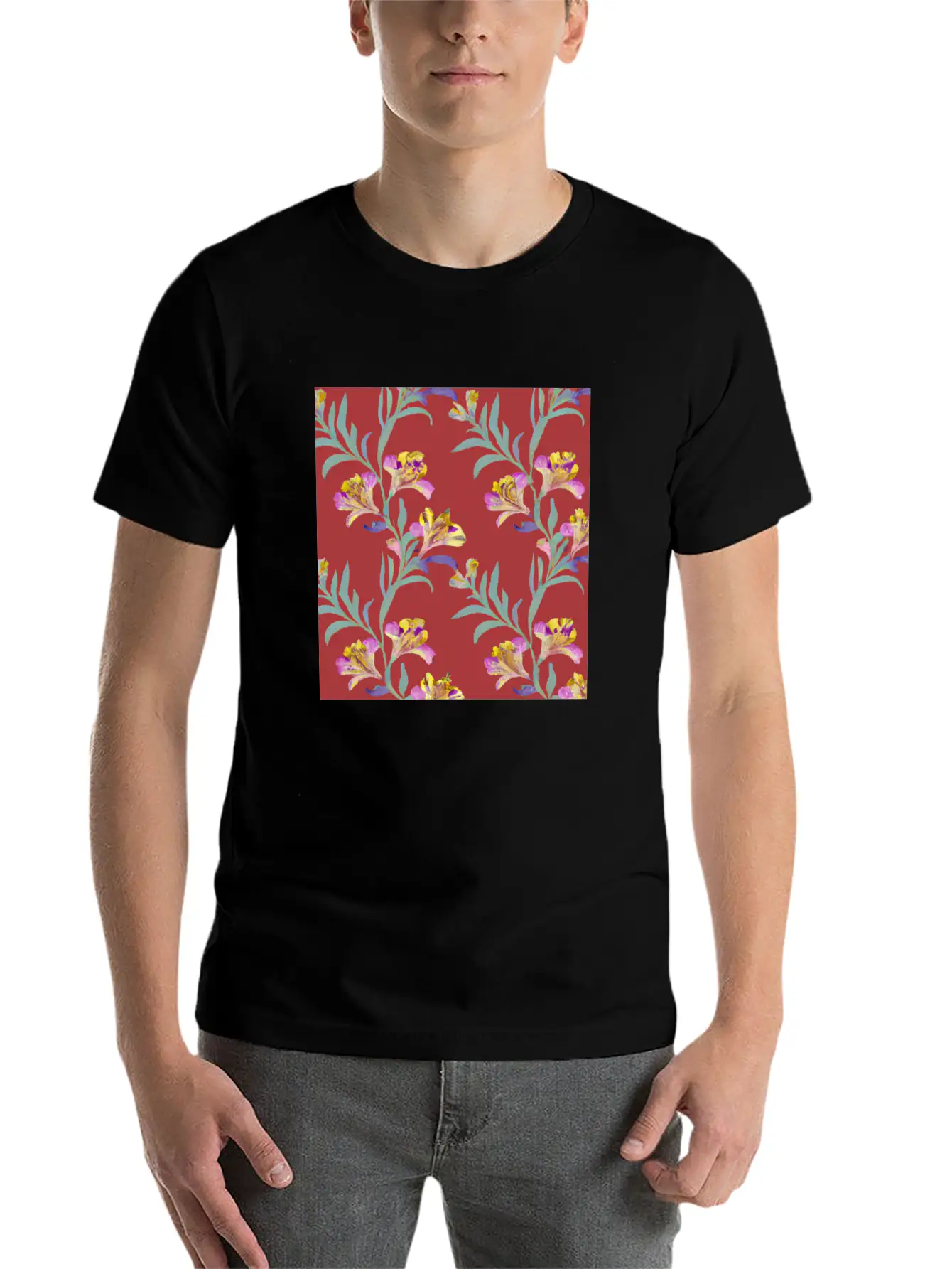 Alstroemeria, Lily Of The Incas Timeless Short Sleeve Tee – Comfy And Minimalist Design