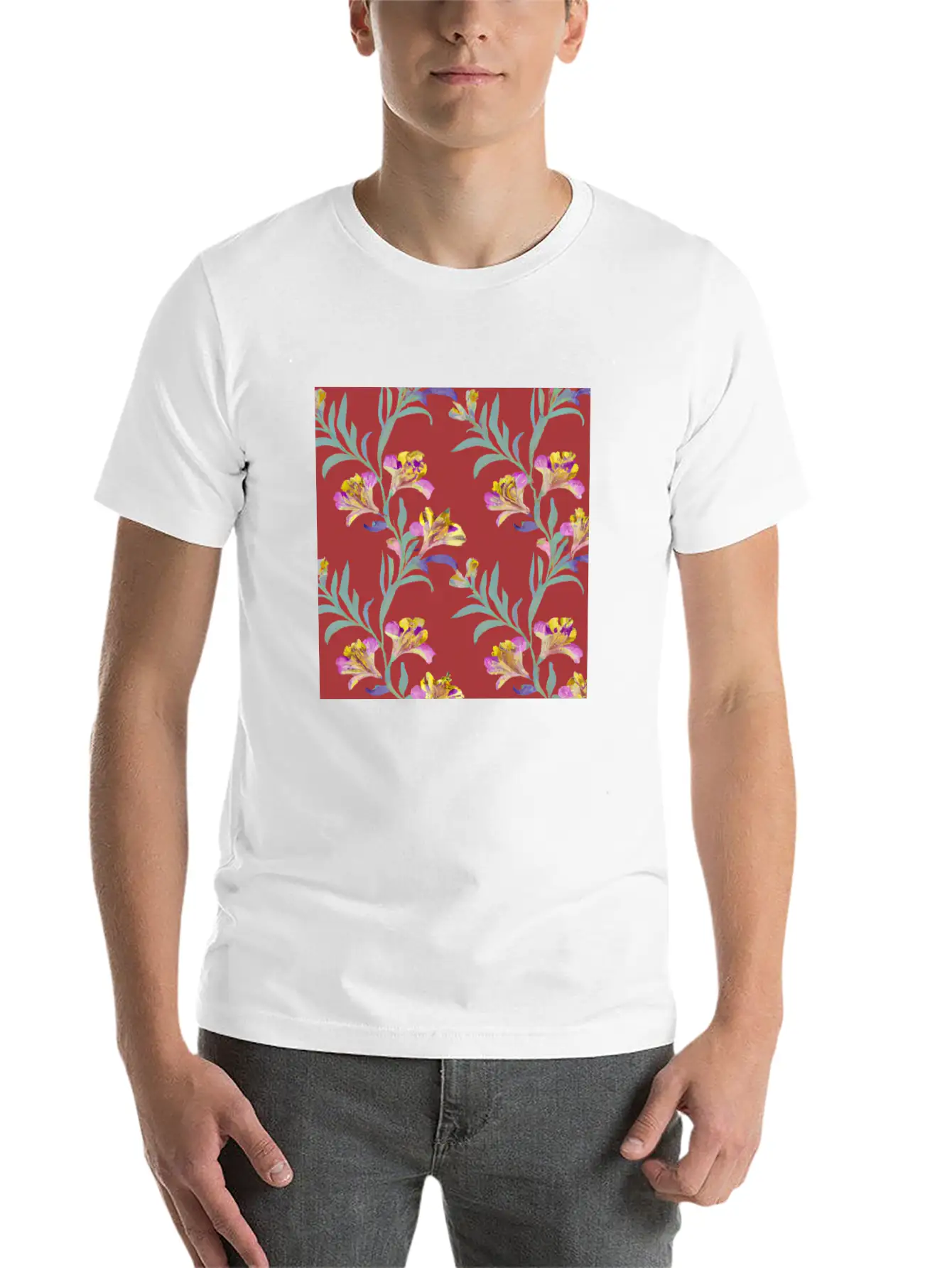 Alstroemeria, Lily Of The Incas Timeless Short Sleeve Tee – Comfy And Minimalist Design