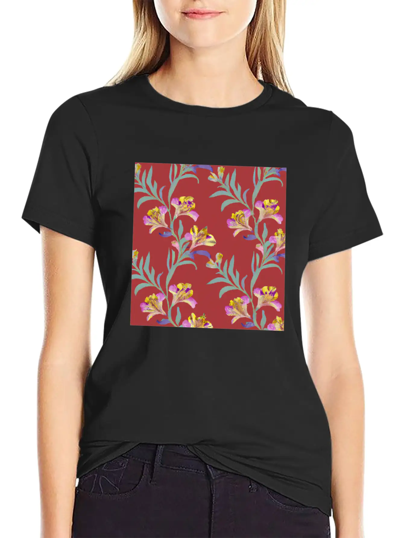 Alstroemeria, Lily Of The Incas Timeless Short Sleeve Tee – Comfy And Minimalist Design