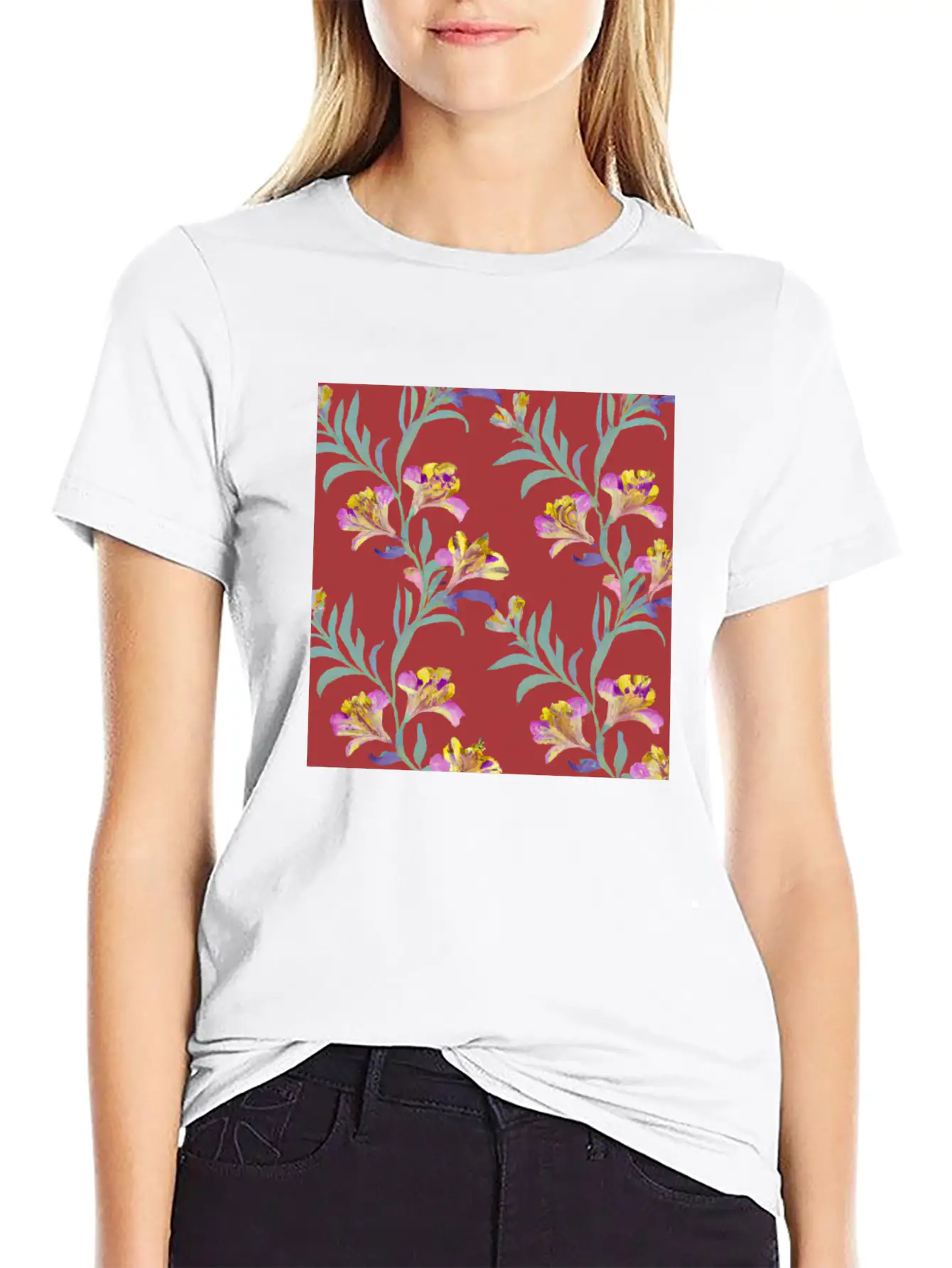Alstroemeria, Lily Of The Incas Timeless Short Sleeve Tee – Comfy And Minimalist Design