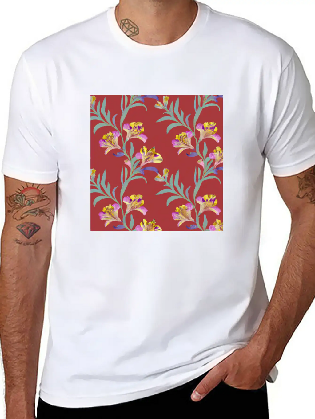 Alstroemeria, Lily Of The Incas Timeless Short Sleeve Tee – Comfy And Minimalist Design