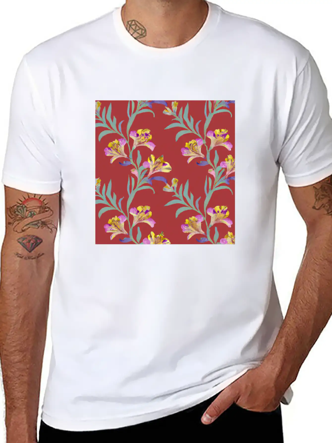 Alstroemeria, Lily Of The Incas Timeless Short Sleeve Tee – Comfy And Minimalist Design