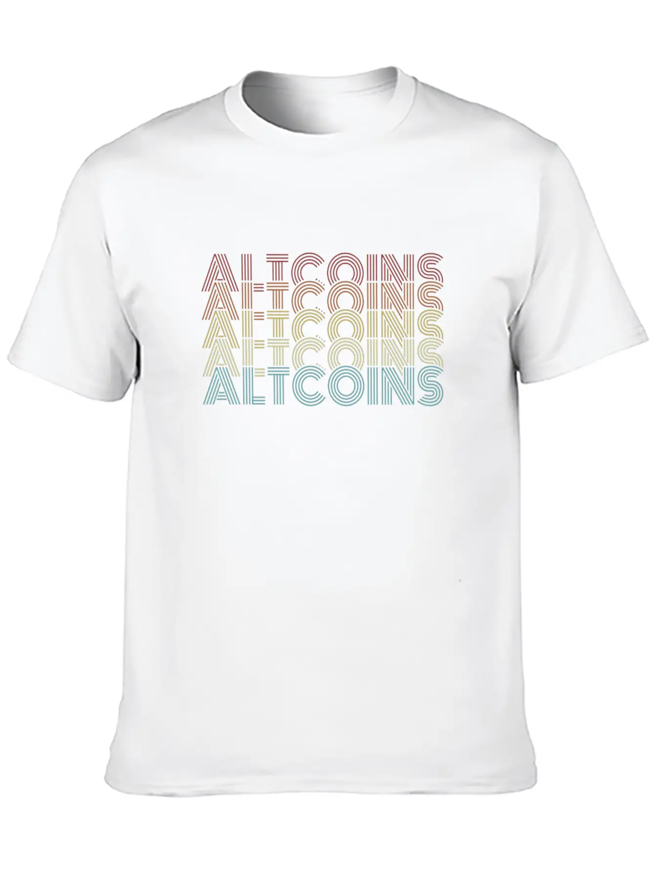 Altcoins Retro Text Blockchains Wallet Crypto Basic Graphic T-Shirt – Daily Comfort In Soft Cotton