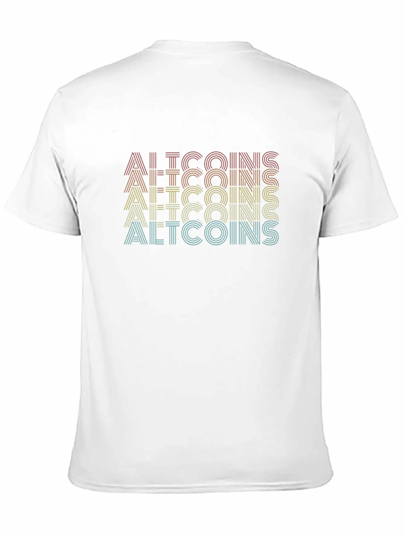 Altcoins Retro Text Blockchains Wallet Crypto Basic Graphic T-Shirt – Daily Comfort In Soft Cotton