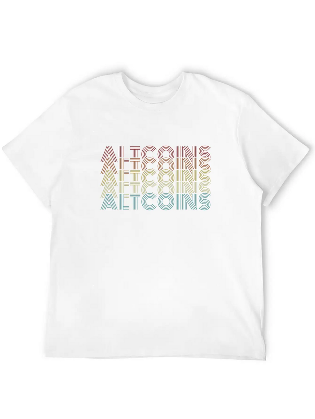 Altcoins Retro Text Blockchains Wallet Crypto Basic Graphic T-Shirt – Daily Comfort In Soft Cotton