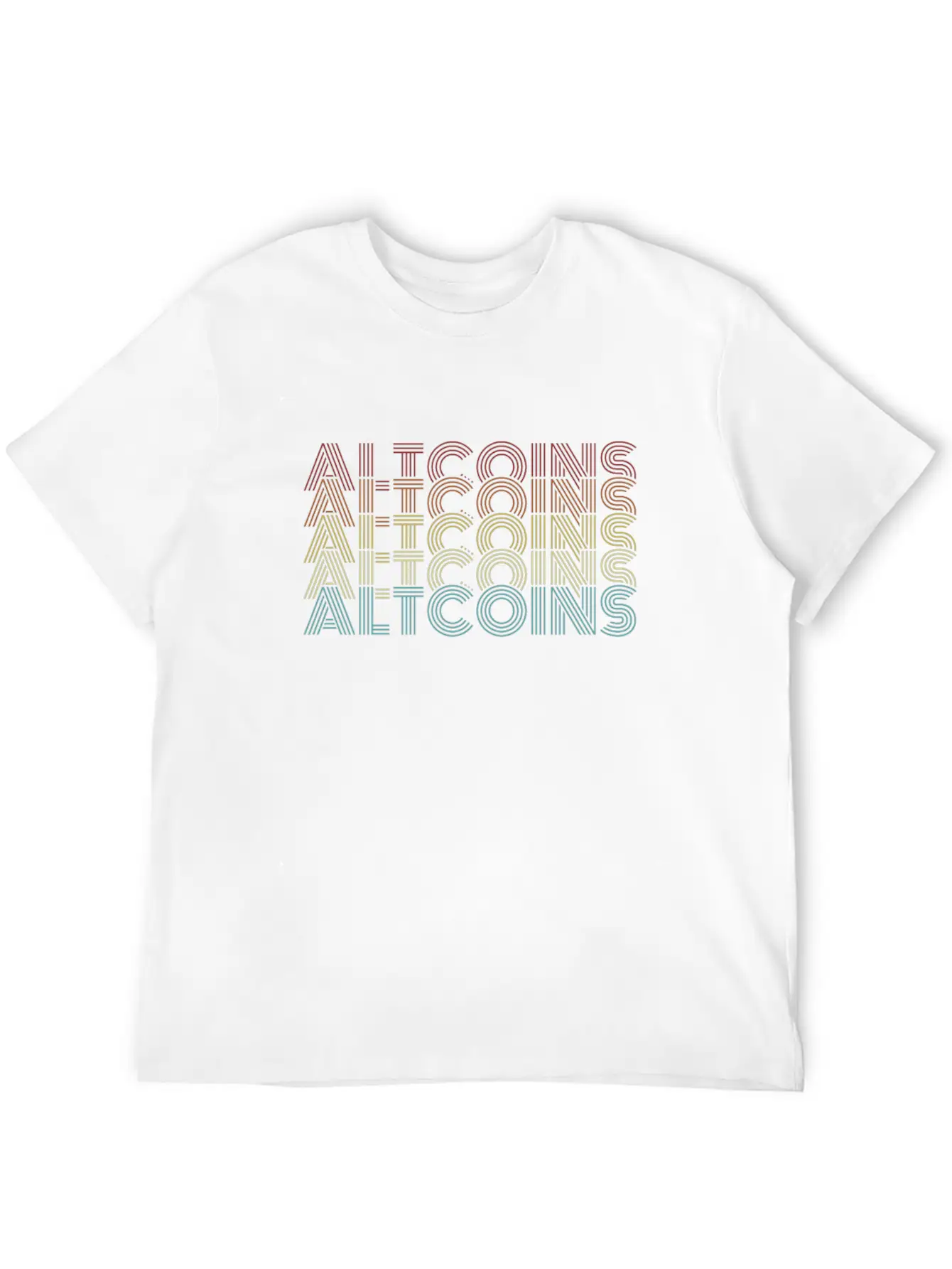 Altcoins Retro Text Blockchains Wallet Crypto Basic Graphic T-Shirt – Daily Comfort In Soft Cotton