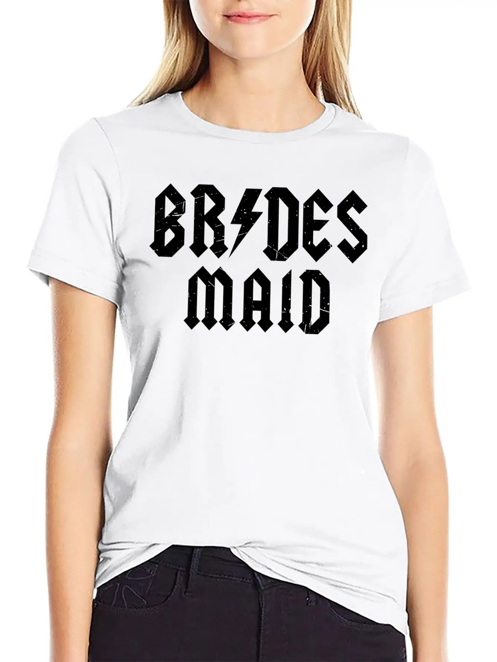 Alternative Bridesmaid Timeless Short Sleeve Tee – Comfy And Minimalist Design