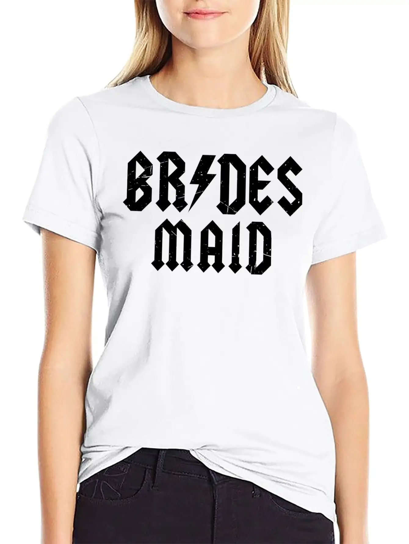 Alternative Bridesmaid Timeless Short Sleeve Tee – Comfy And Minimalist Design