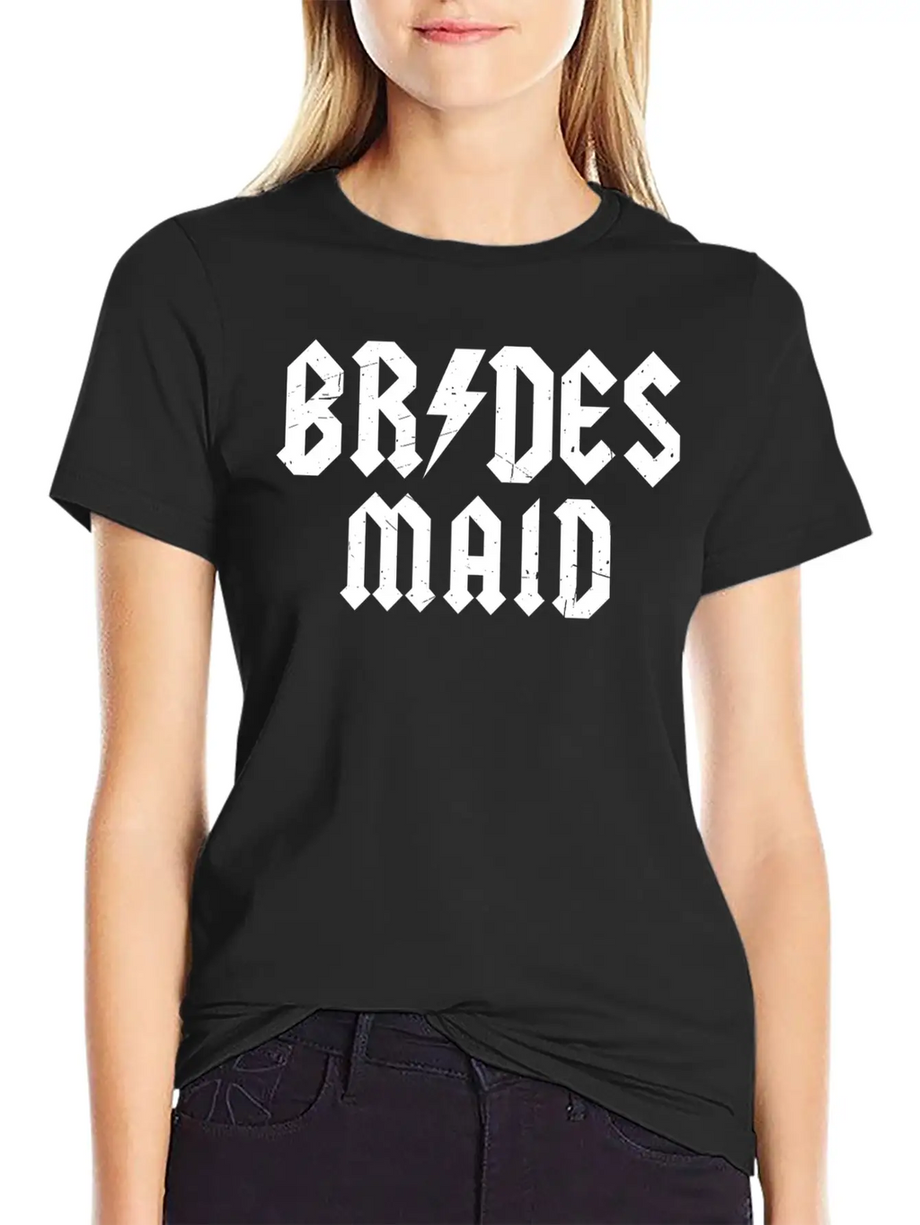 Alternative Bridesmaid Timeless Short Sleeve Tee – Comfy And Minimalist Design