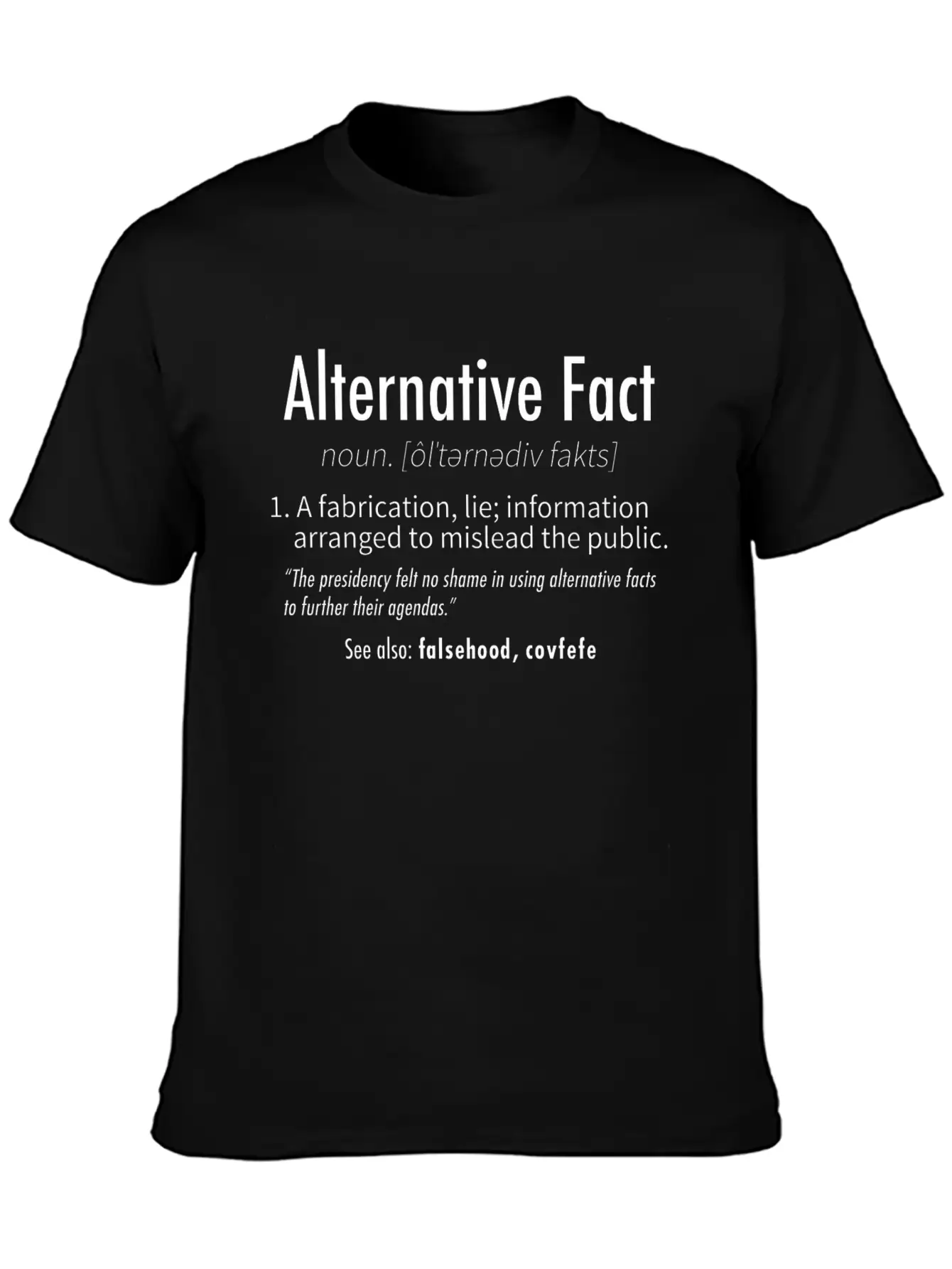 Alternative Facts Definition Classic Cotton Tee – Unisex Comfort For Any Season