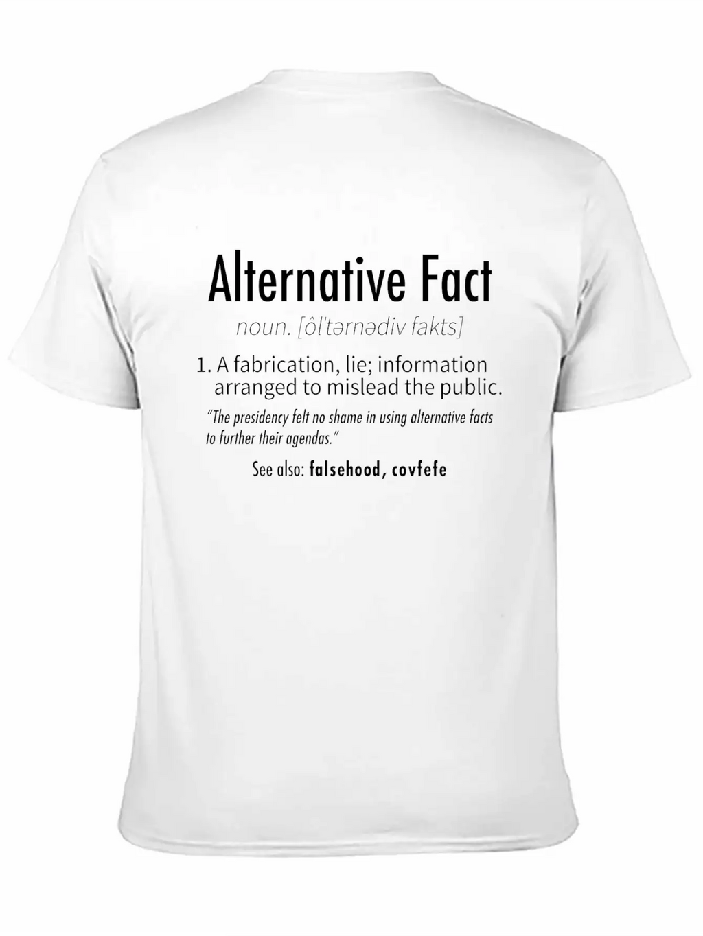 Alternative Facts Definition Classic Cotton Tee – Unisex Comfort For Any Season
