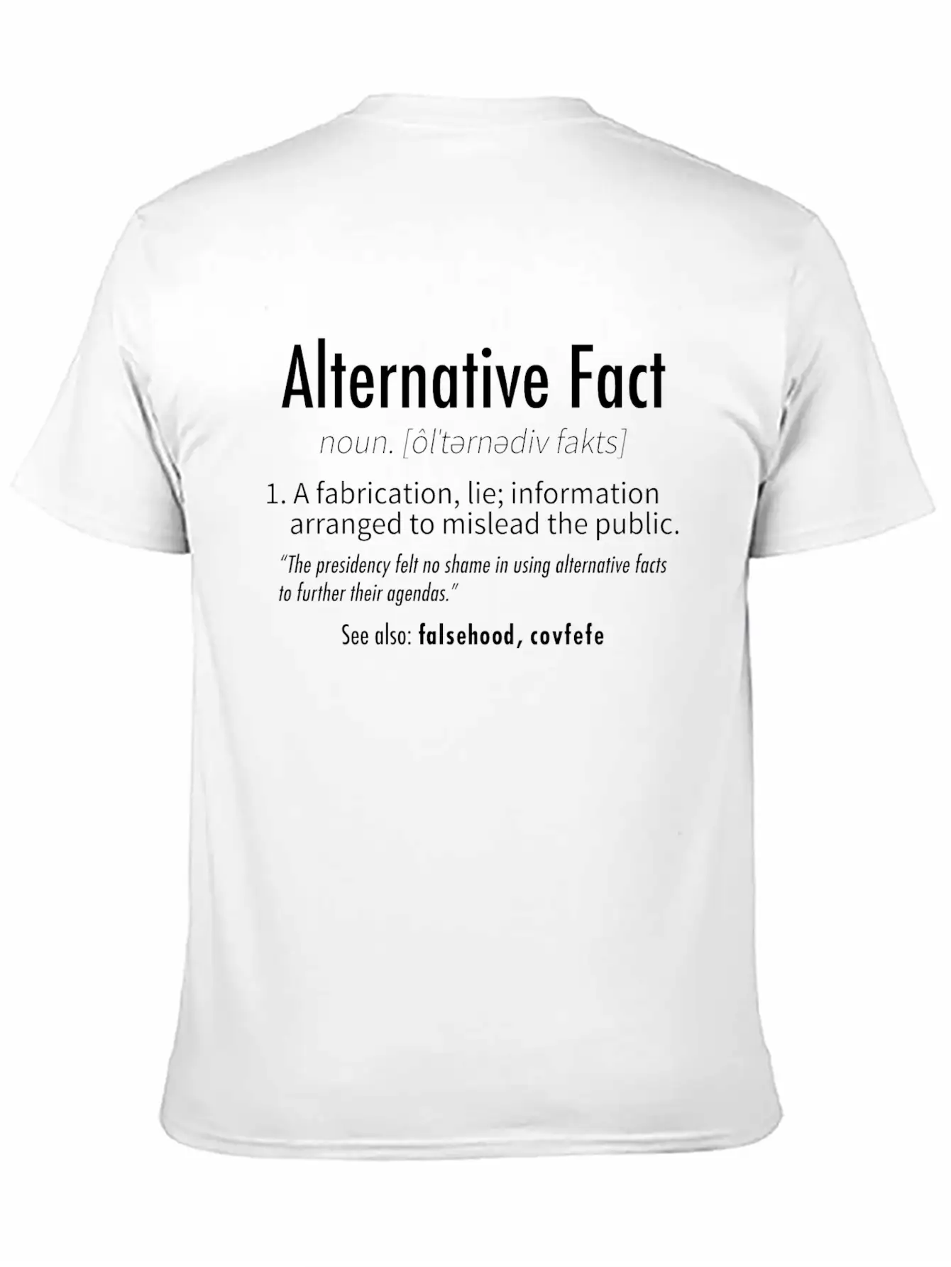 Alternative Facts Definition Classic Cotton Tee – Unisex Comfort For Any Season
