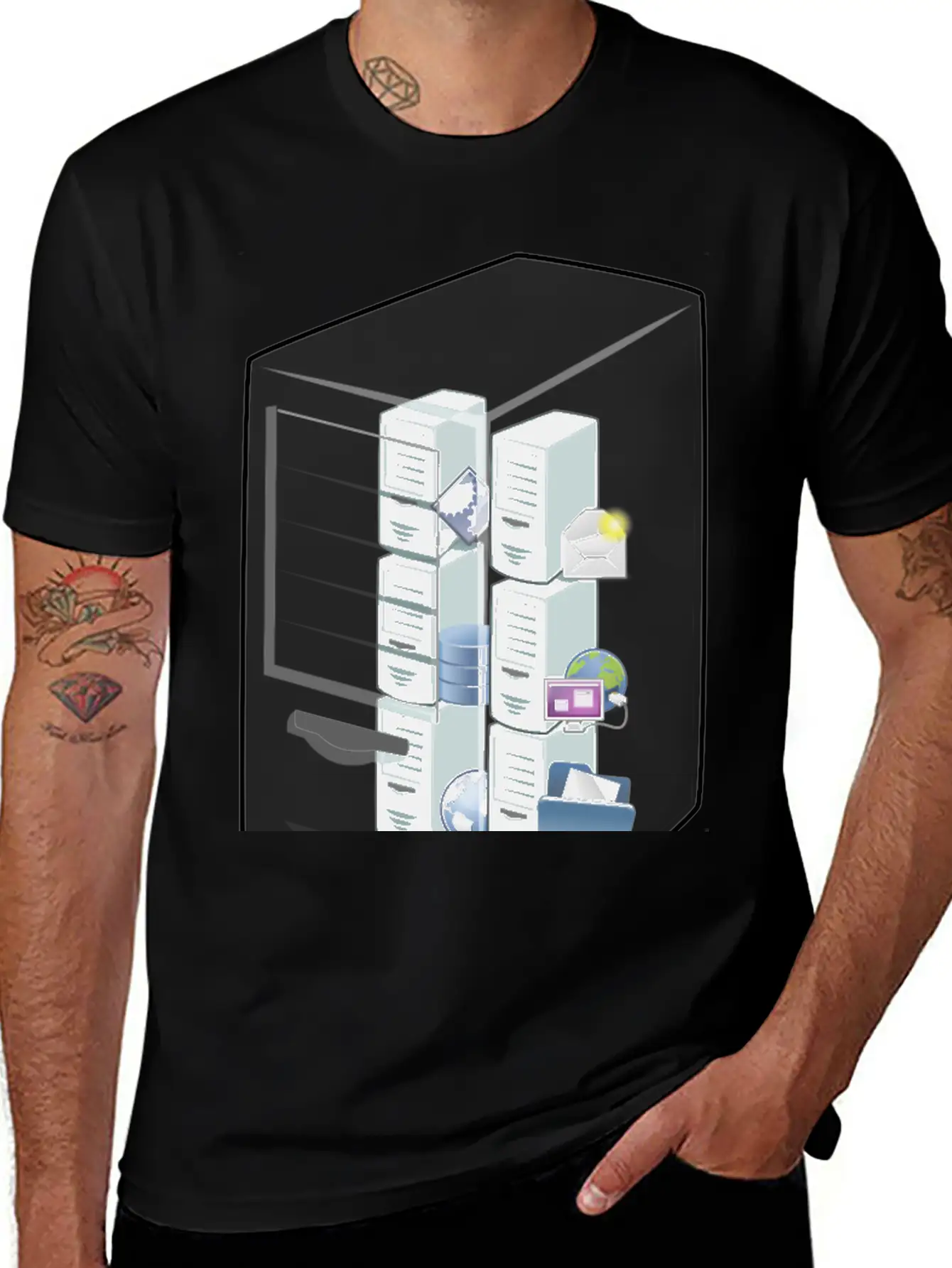 Alternative Virtual Machine Host Essential Cotton Tee For Daily Outfits – Unisex Style