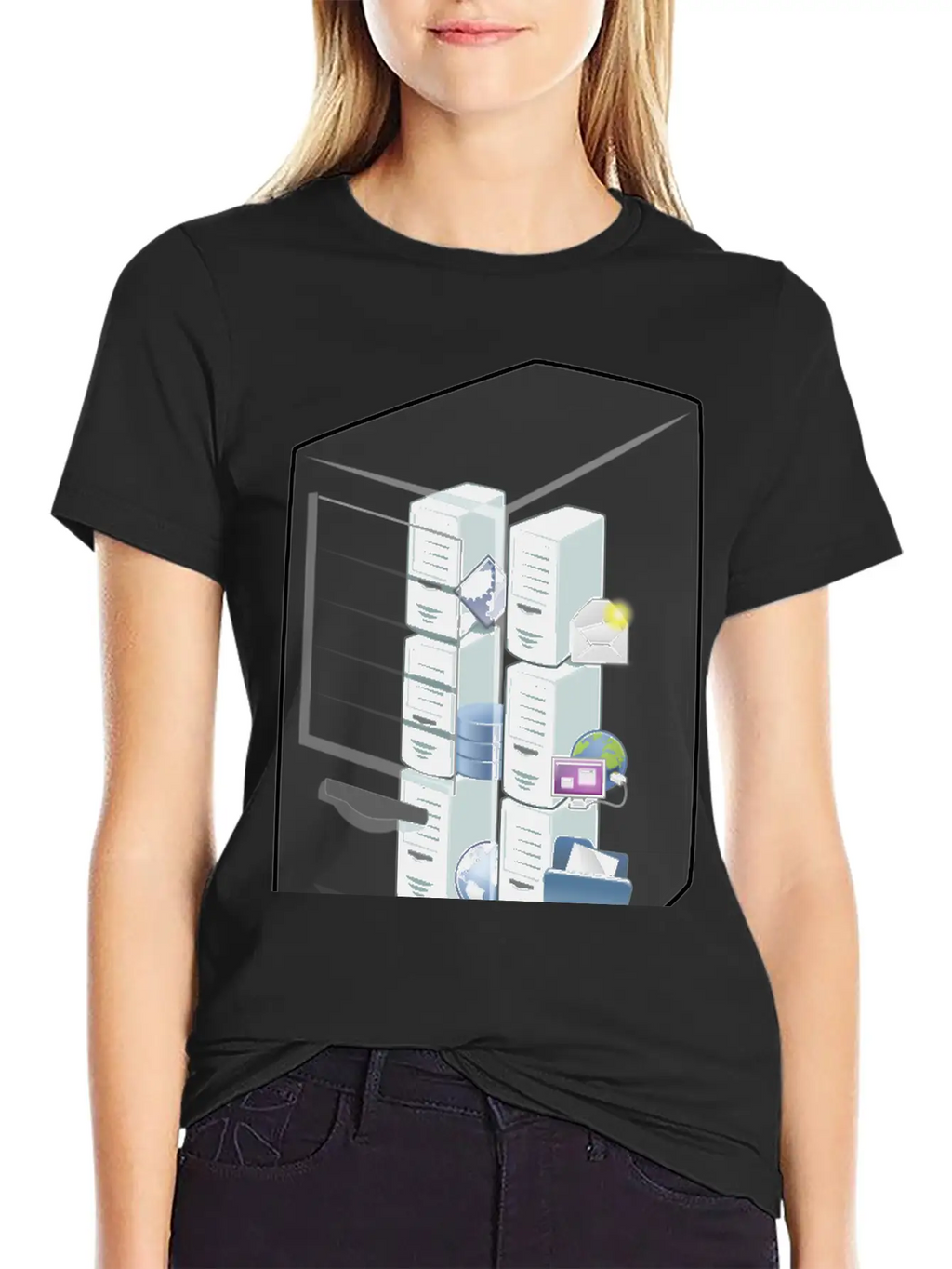 Alternative Virtual Machine Host Essential Cotton Tee For Daily Outfits – Unisex Style