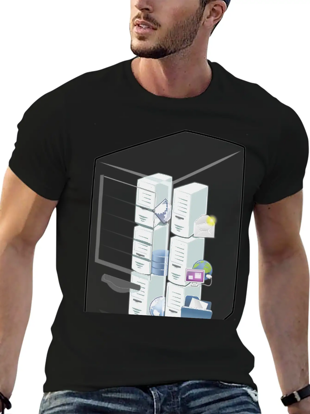 Alternative Virtual Machine Host Essential Cotton Tee For Daily Outfits – Unisex Style