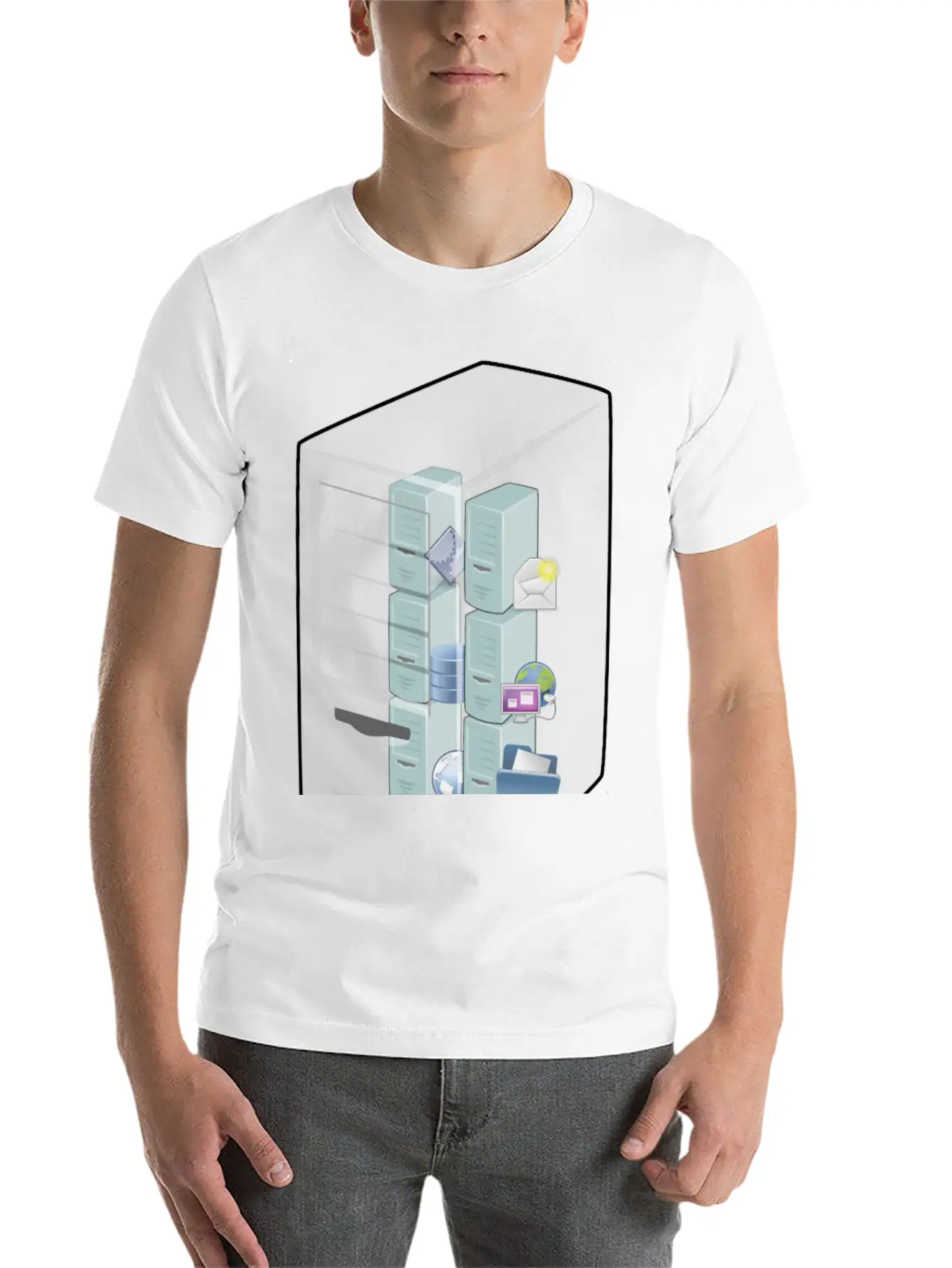 Alternative Virtual Machine Host Essential Cotton Tee For Daily Outfits – Unisex Style