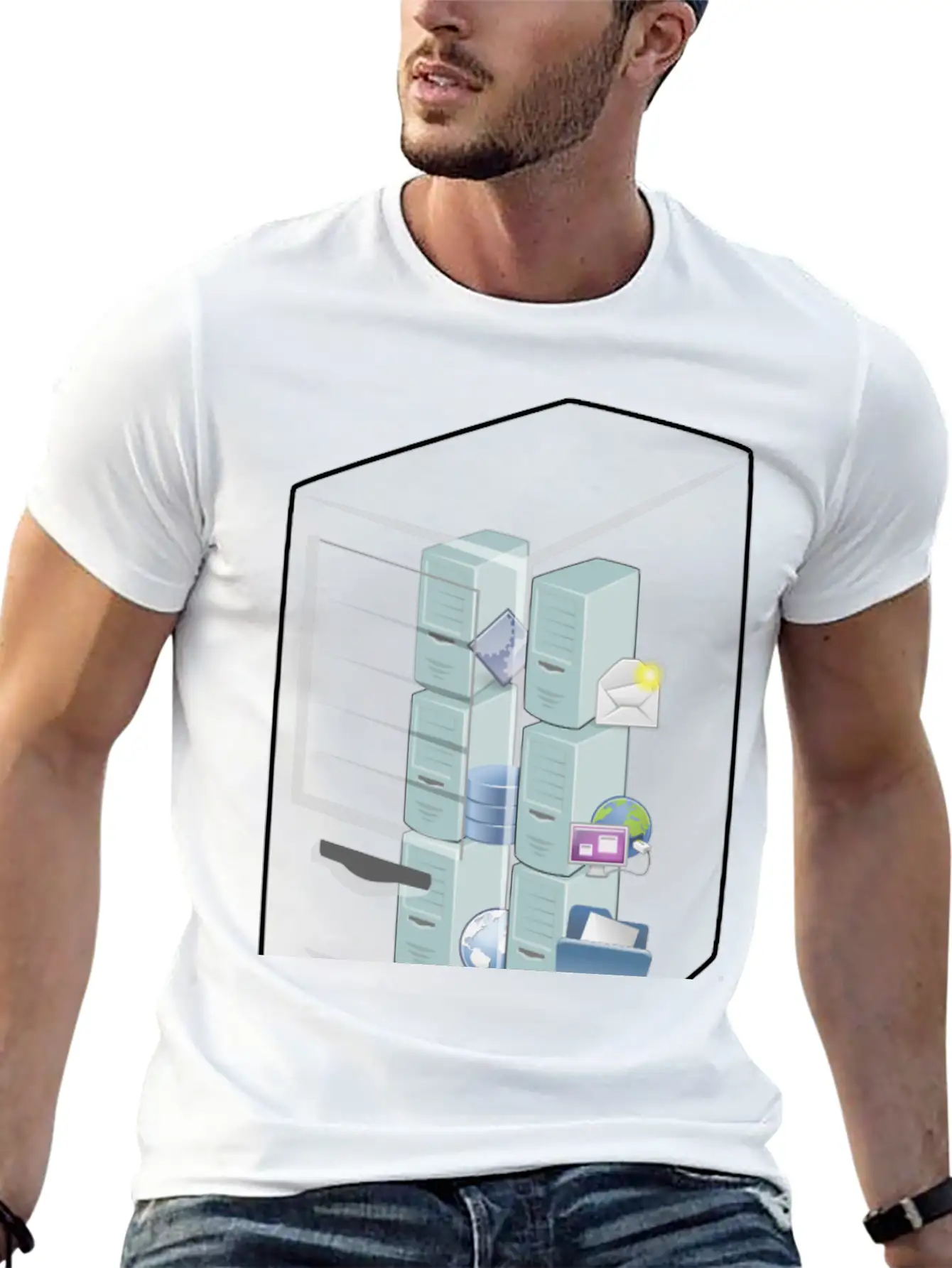 Alternative Virtual Machine Host Essential Cotton Tee For Daily Outfits – Unisex Style