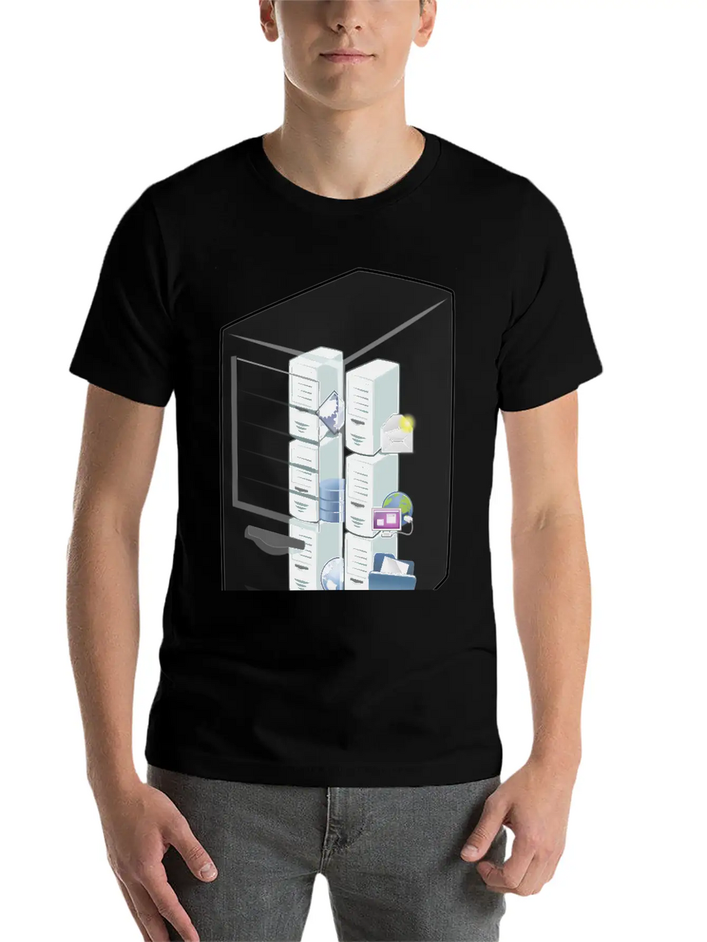 Alternative Virtual Machine Host Essential Cotton Tee For Daily Outfits – Unisex Style