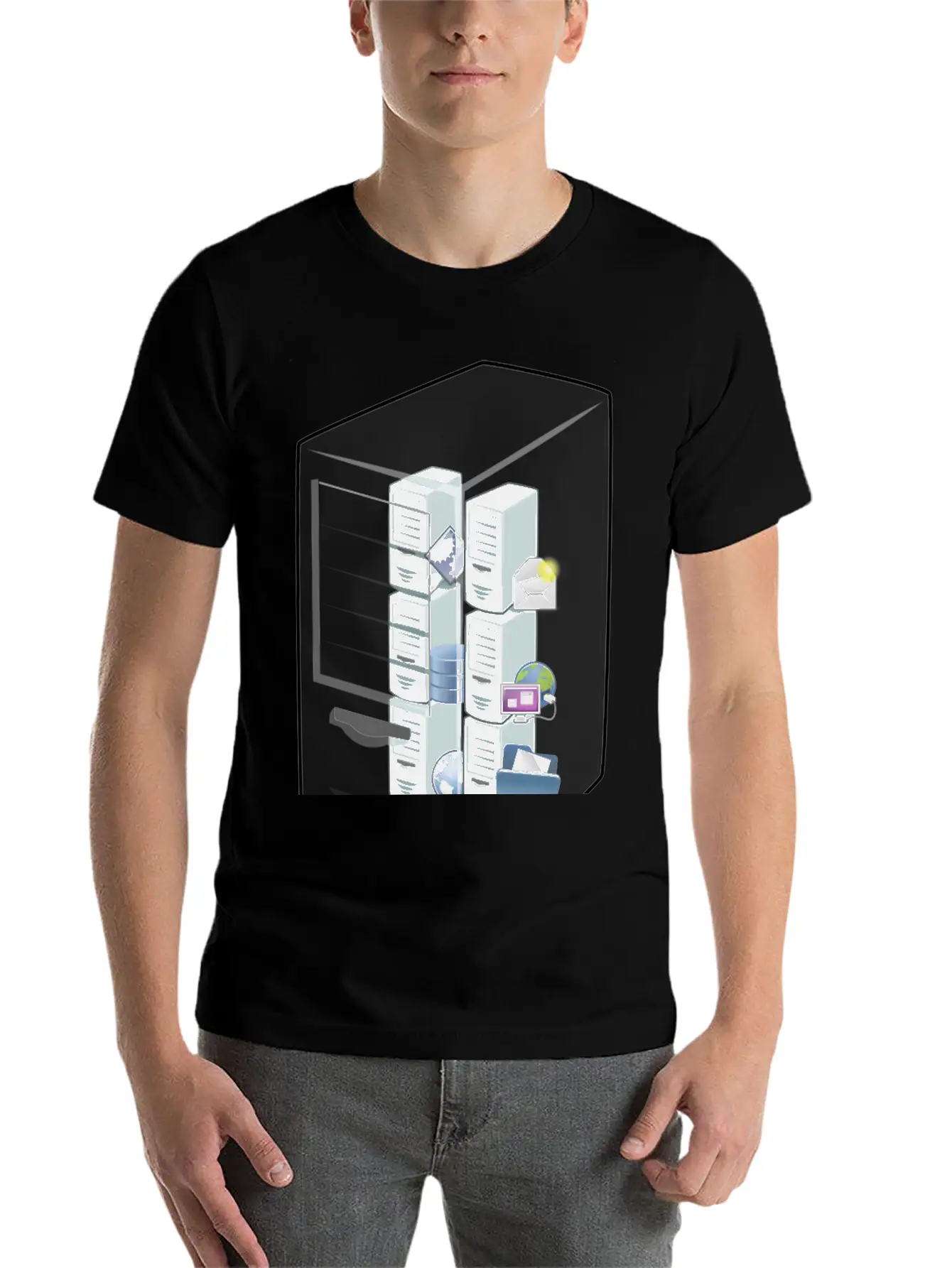 Alternative Virtual Machine Host Essential Cotton Tee For Daily Outfits – Unisex Style