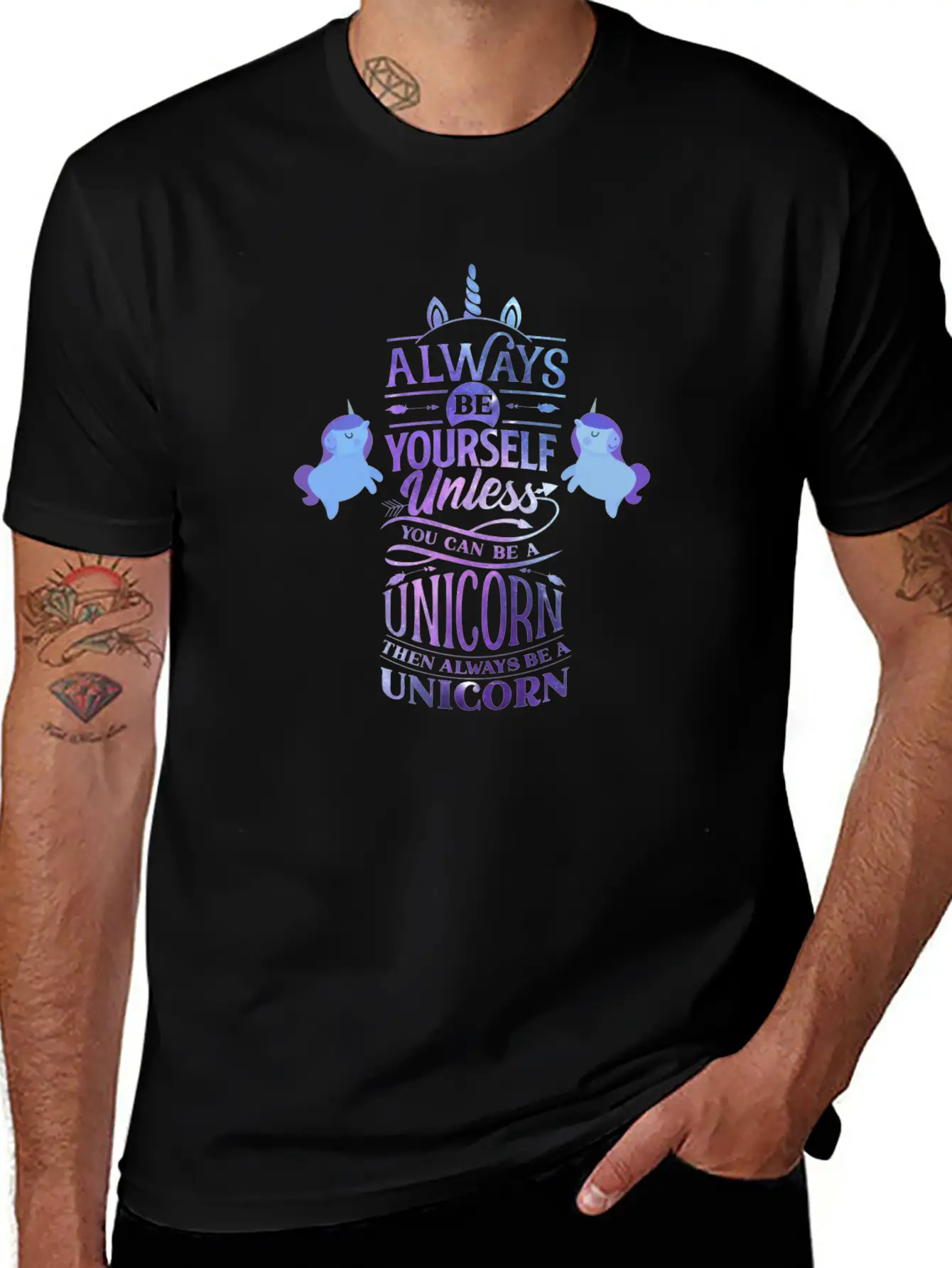 Always Be A Unicorn Classic Cotton Tee – Unisex Comfort For Any Season