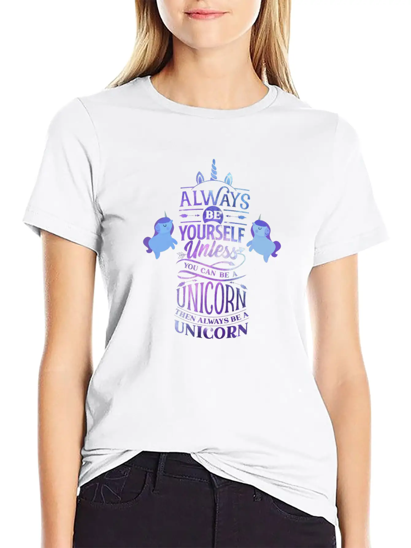 Always Be A Unicorn Classic Cotton Tee – Unisex Comfort For Any Season