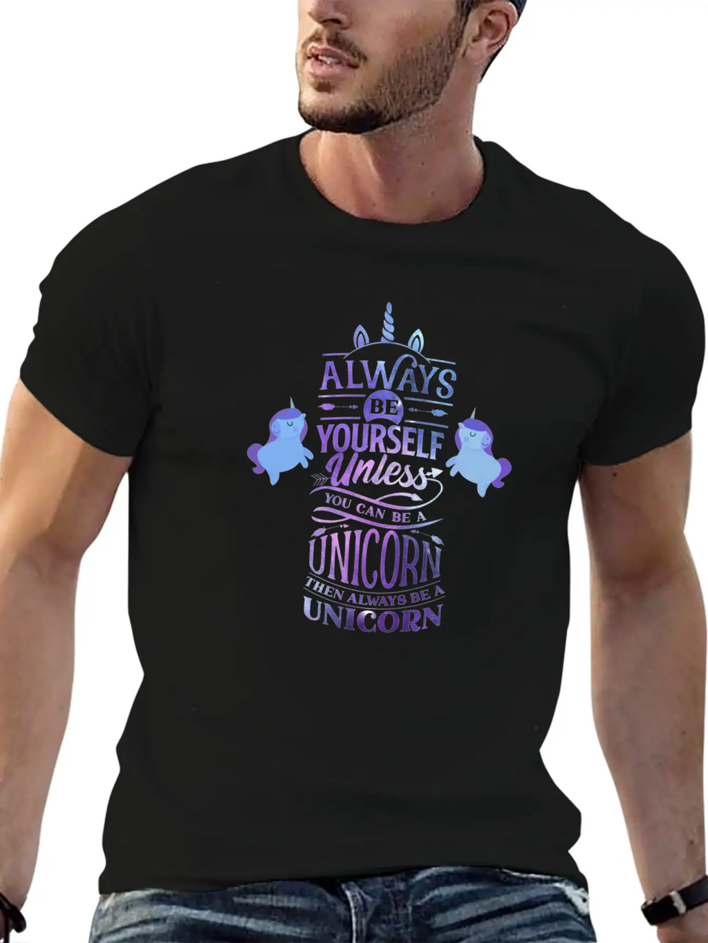 Always Be A Unicorn Classic Cotton Tee – Unisex Comfort For Any Season
