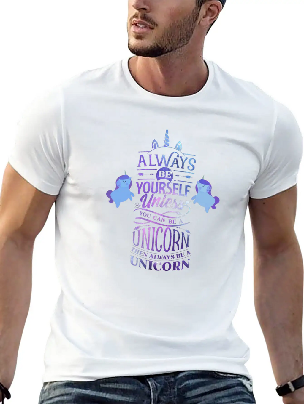 Always Be A Unicorn Classic Cotton Tee – Unisex Comfort For Any Season