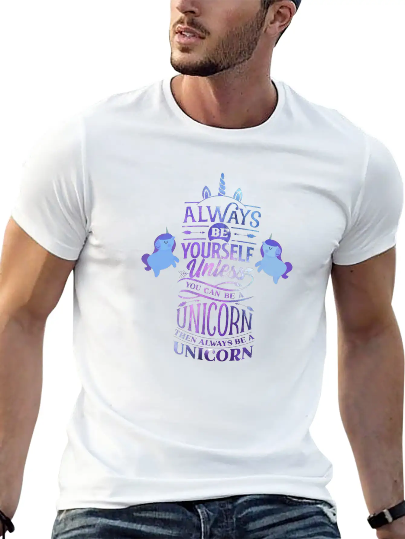 Always Be A Unicorn Classic Cotton Tee – Unisex Comfort For Any Season