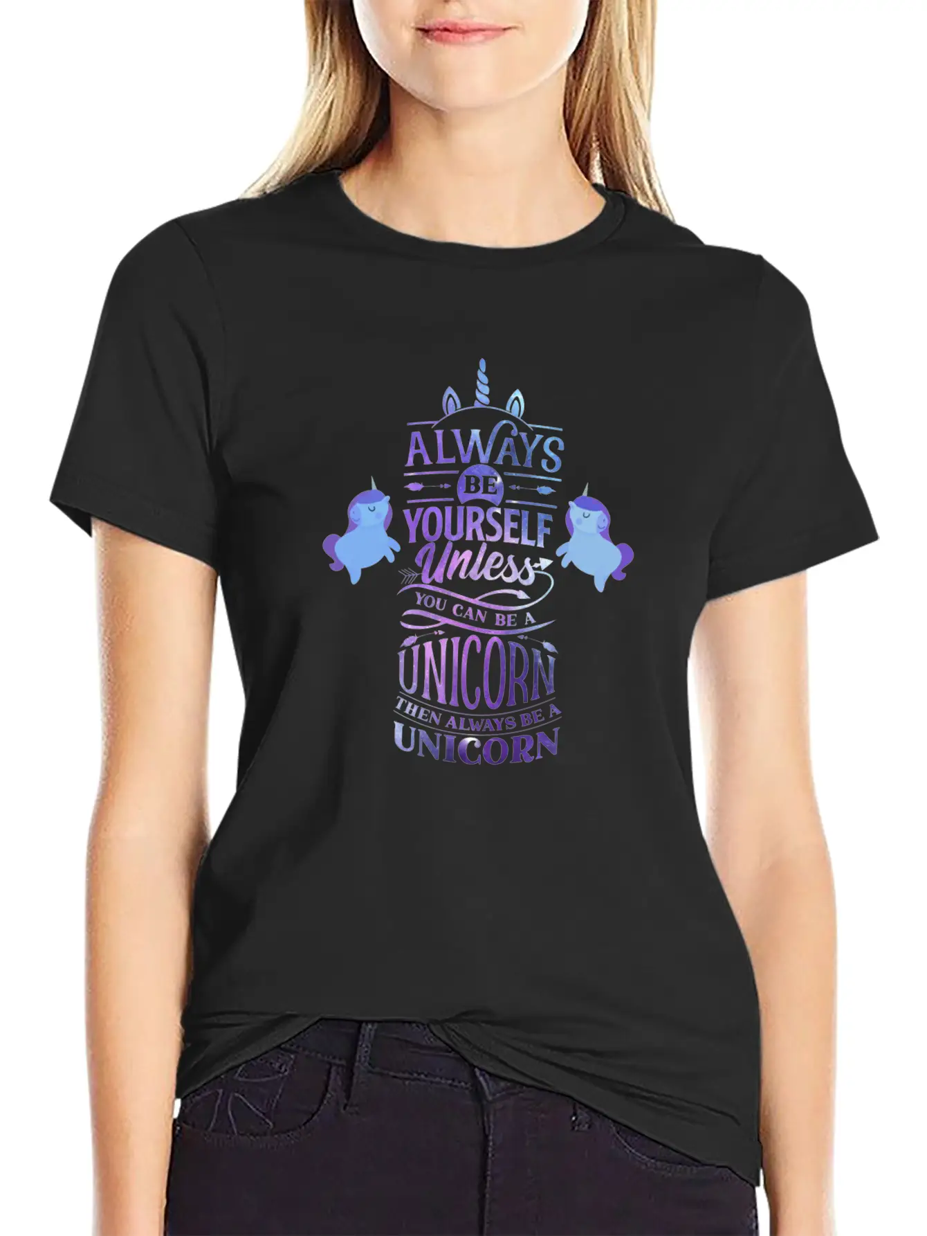 Always Be A Unicorn Classic Cotton Tee – Unisex Comfort For Any Season