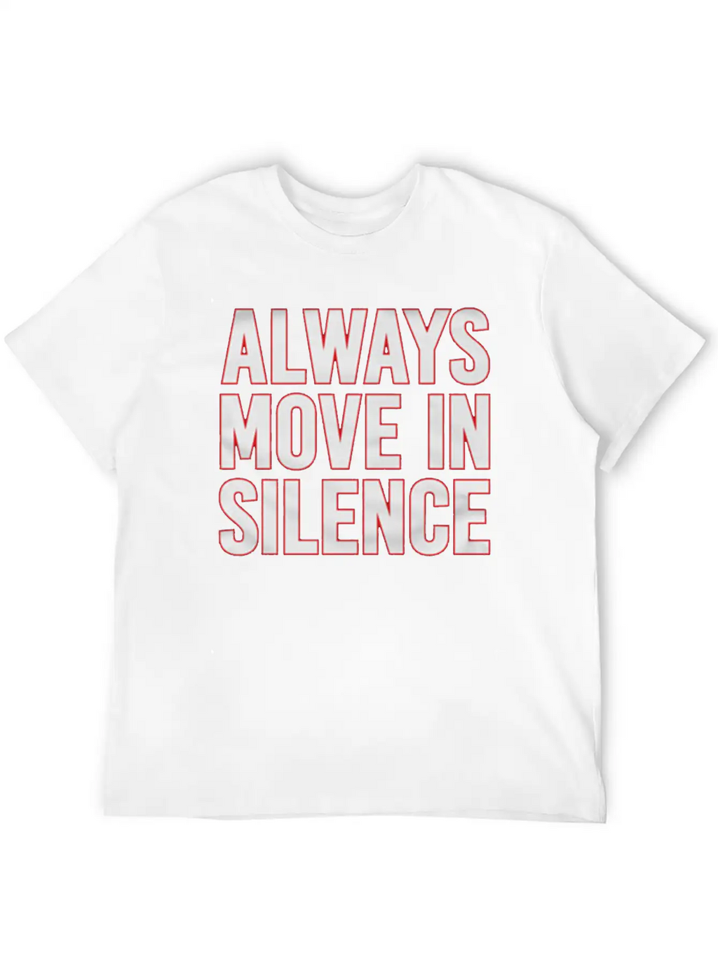 Always Move In Silence Timeless Short Sleeve Tee – Comfy And Minimalist Design