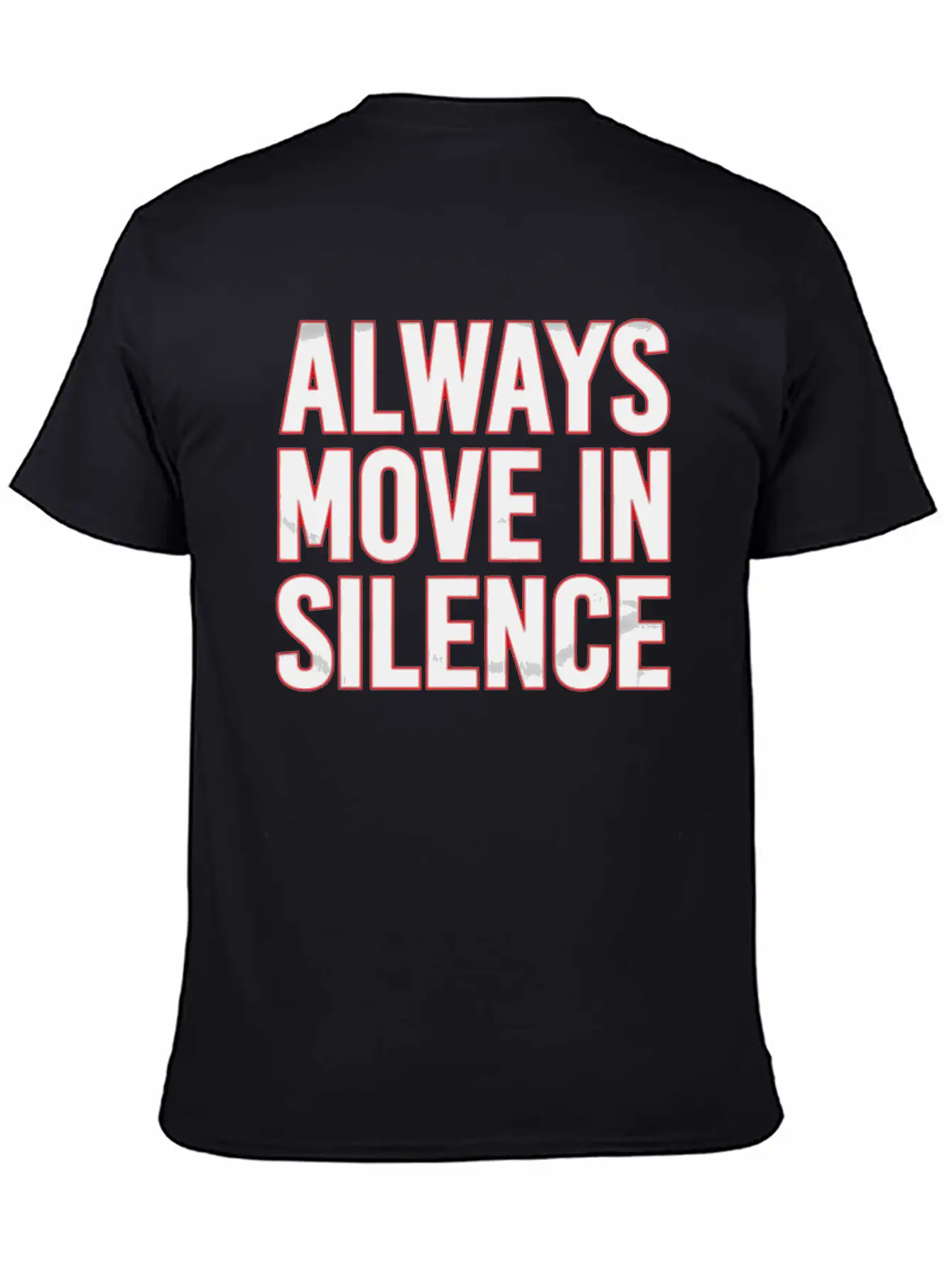 Always Move In Silence Timeless Short Sleeve Tee – Comfy And Minimalist Design